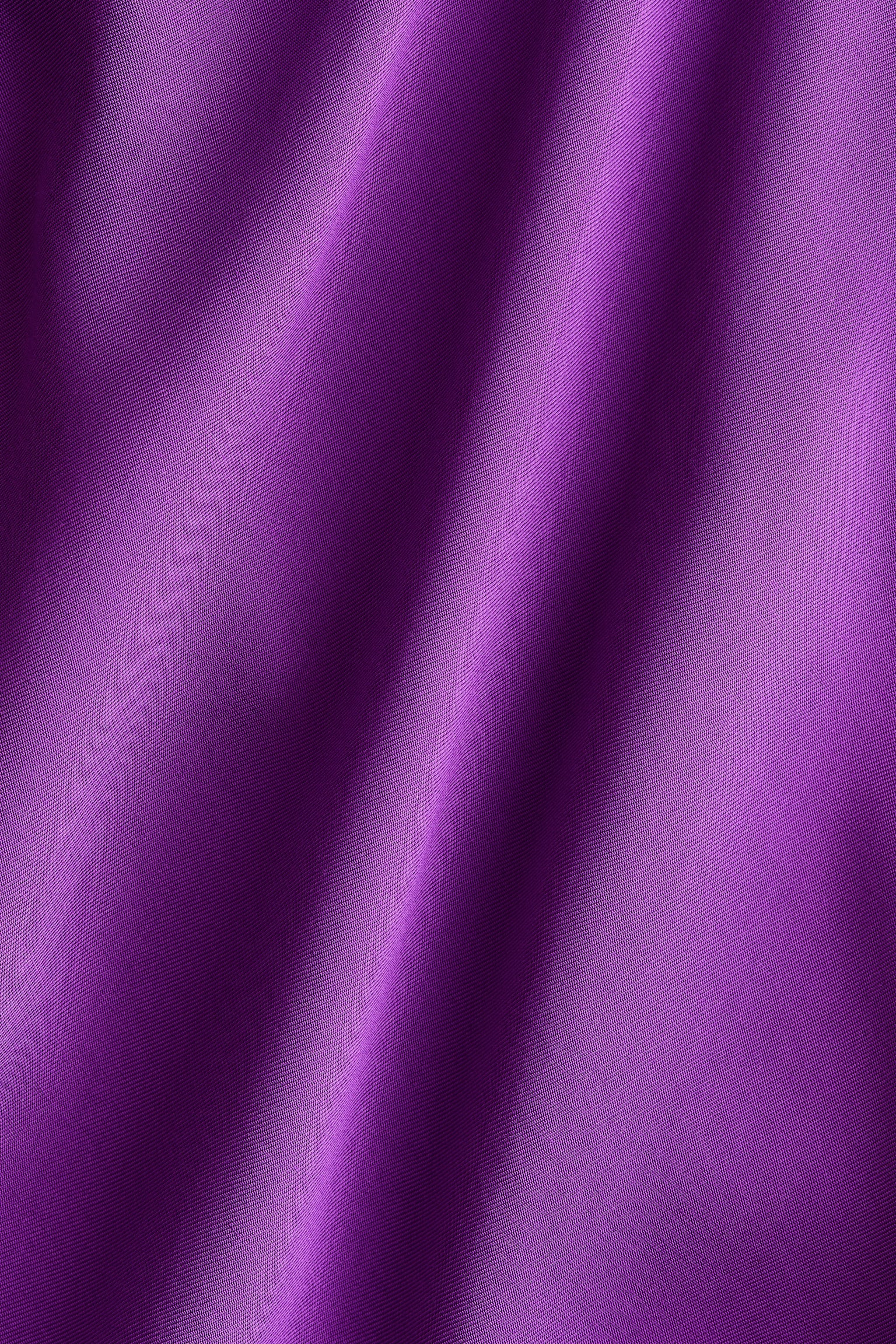 Женское платье H&M Cowl-Neck Satin, цвет: Фиолетовый — фото 4