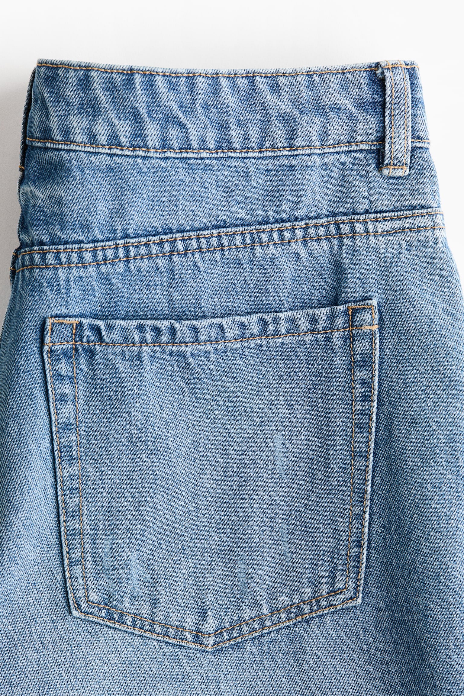 Женские шорты H&M Denim, цвет: Джинсовый синий — фото 6