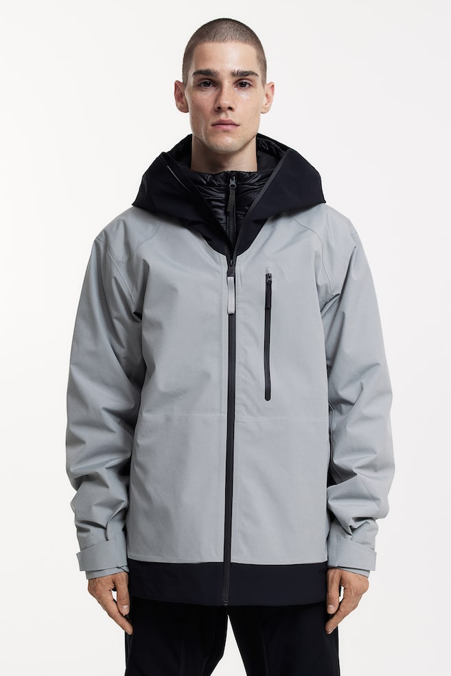 StormMove™ 3-layer shell jacket - Light grey/Block-coloured/Black/Turquoise/Dark beige/Khaki green/dc/dc - 1