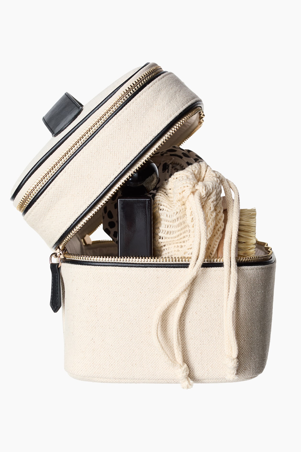 Linen-Blend Toiletry Bag - image 4