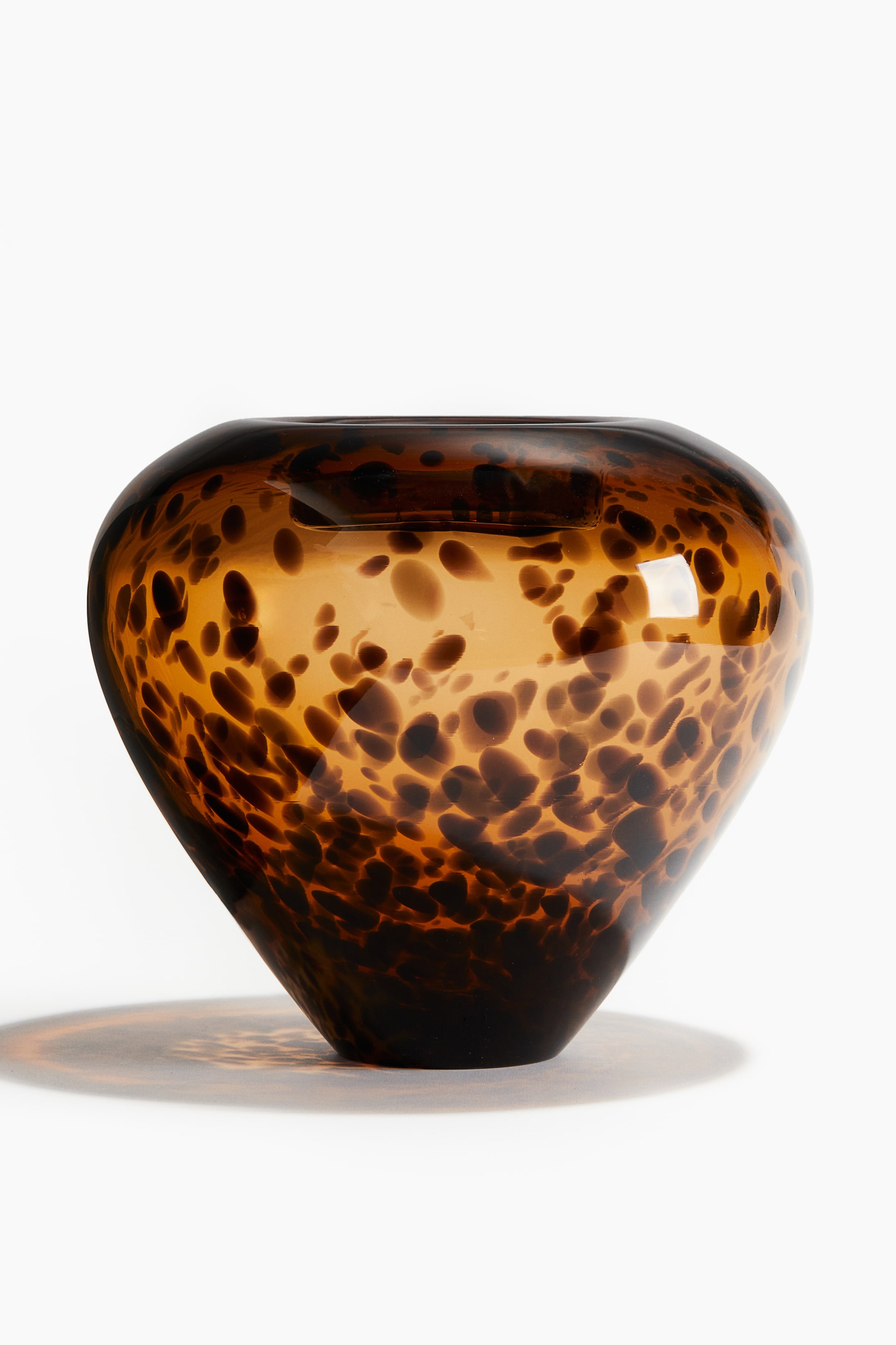 Large Glass Vase - Brown/leopard print - Home All | H&M US