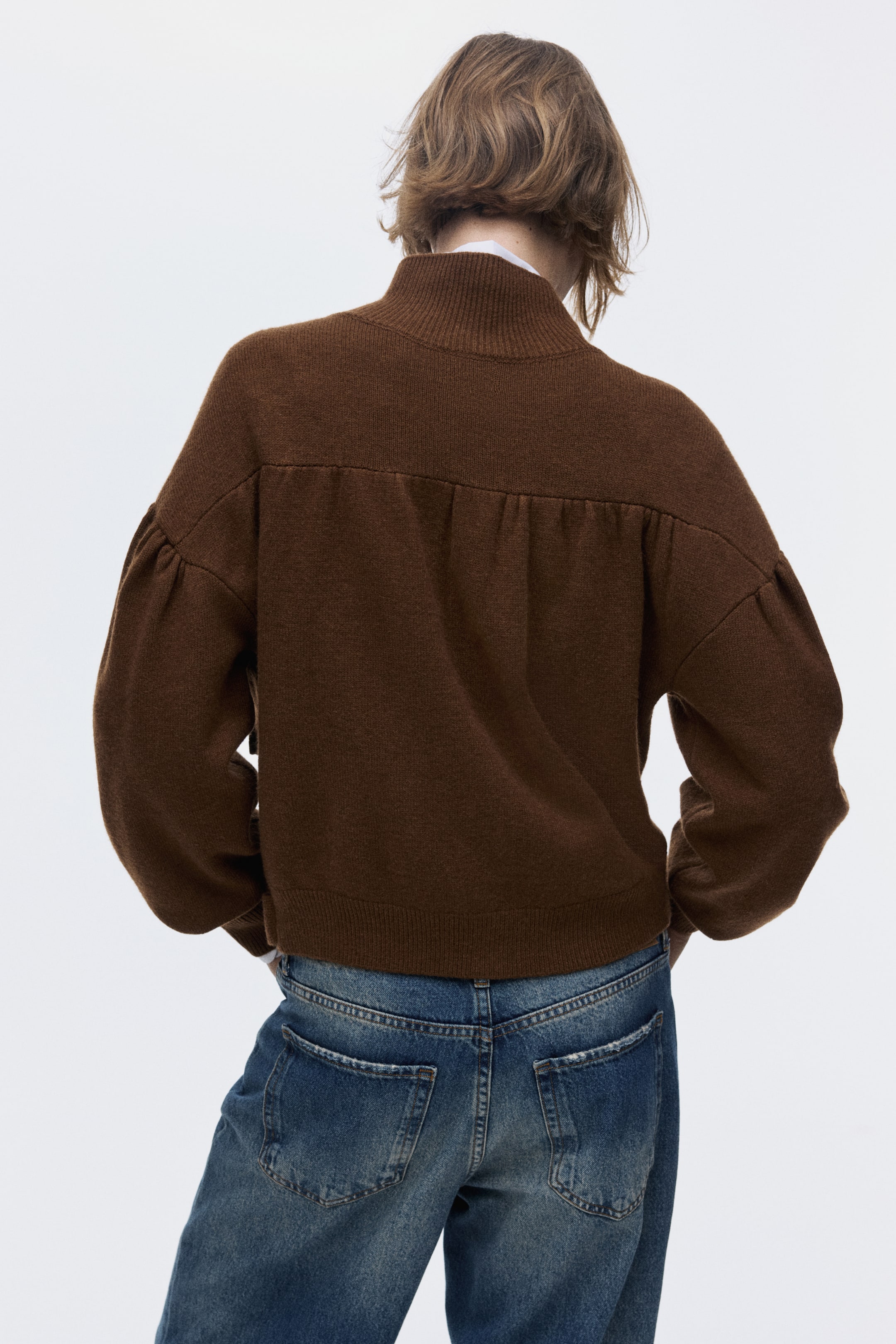 Ampliar la imagen: Cárdigan oversized - Café - Ladies | H&M MX 6