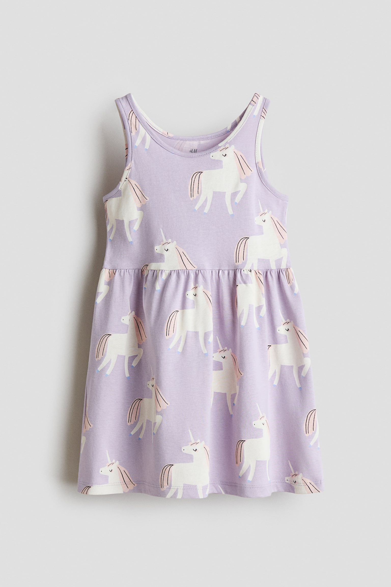 Printed cotton dress - Light purple/Unicorns/Pink/Ladybirds/Navy blue/Cherries - 1