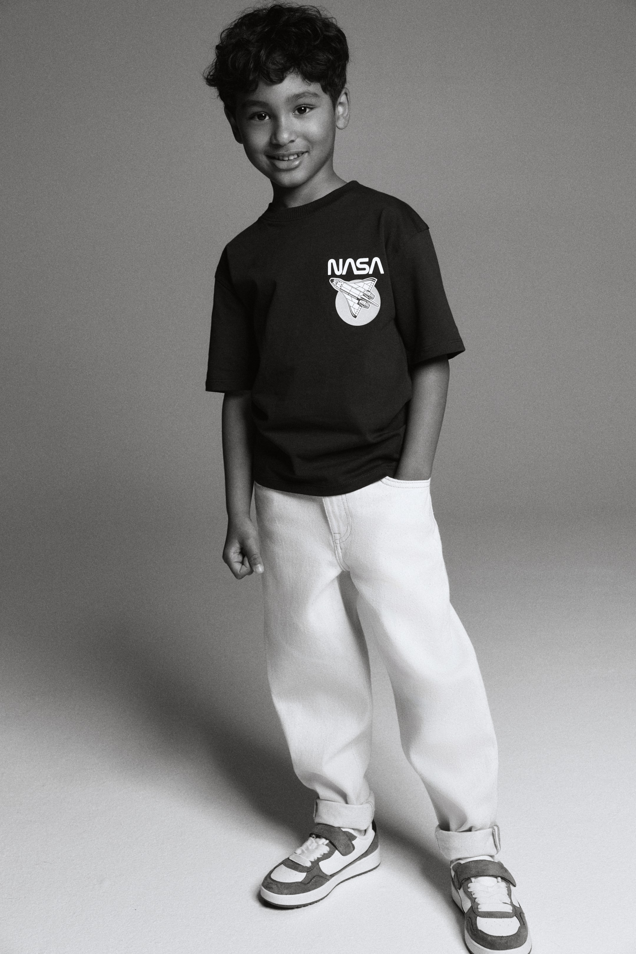 View larger image: Printed T-shirt - Black/NASA - Kids | H&M IN 2