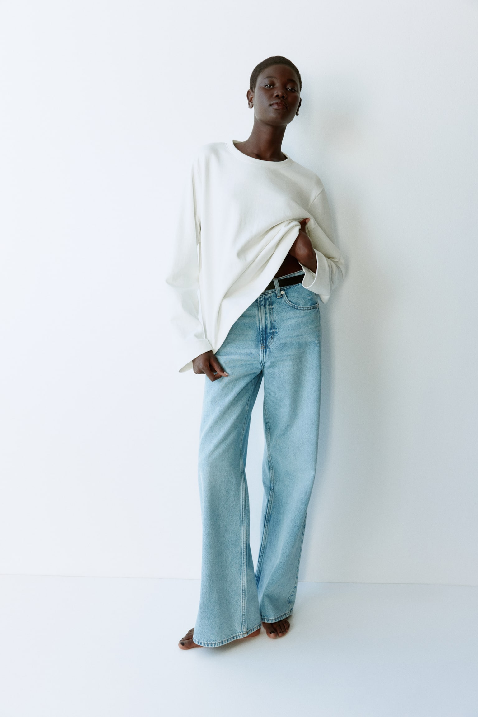 Interlock top - White/Brown/Black - 5