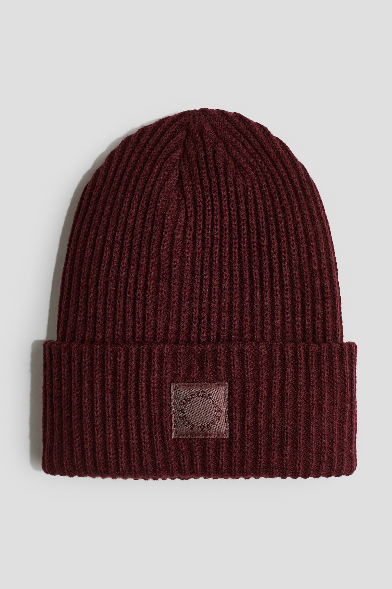 Appliquéd beanie - Dark red/Black/Navy blue/Light pink - 1