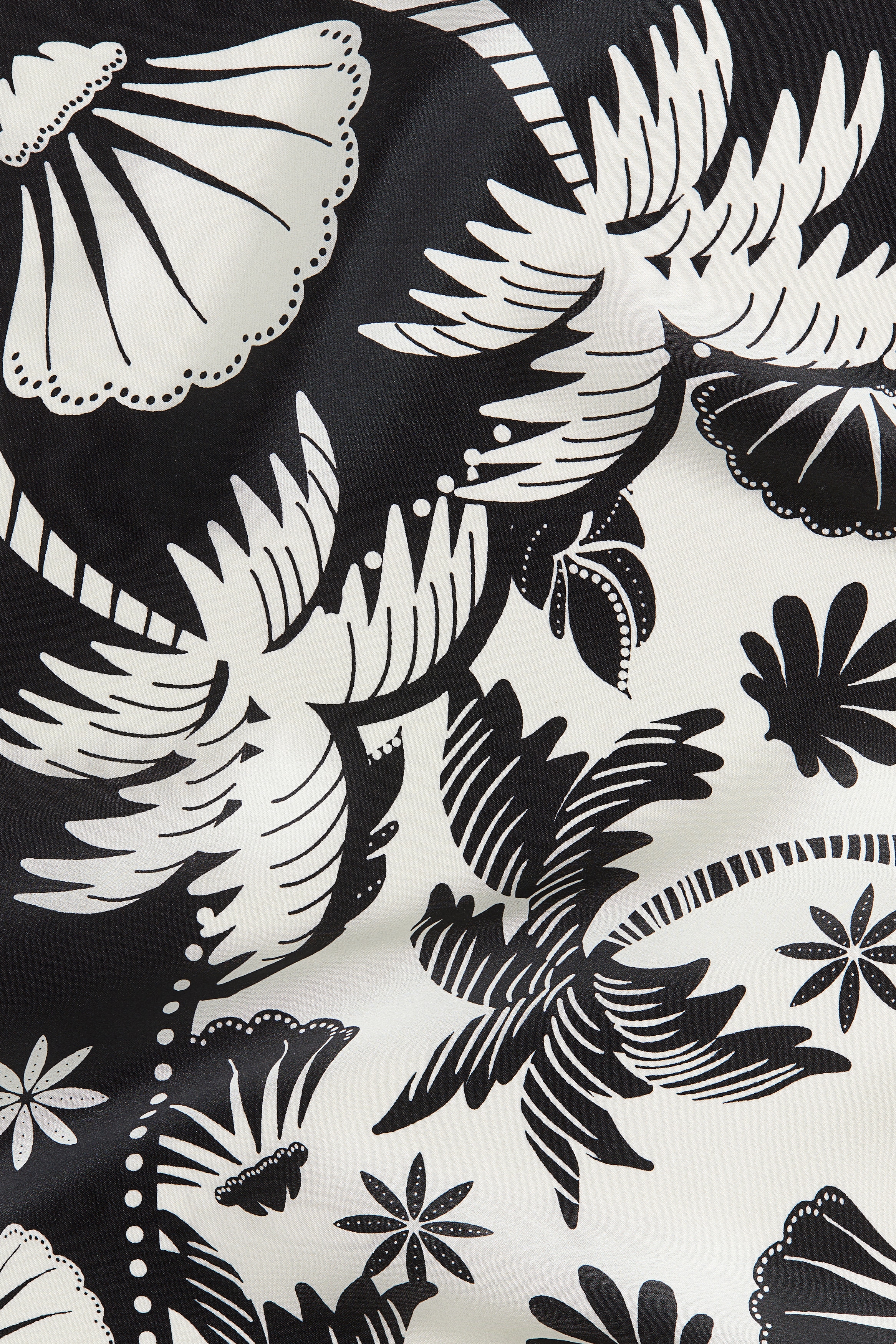 Printed silk scarf