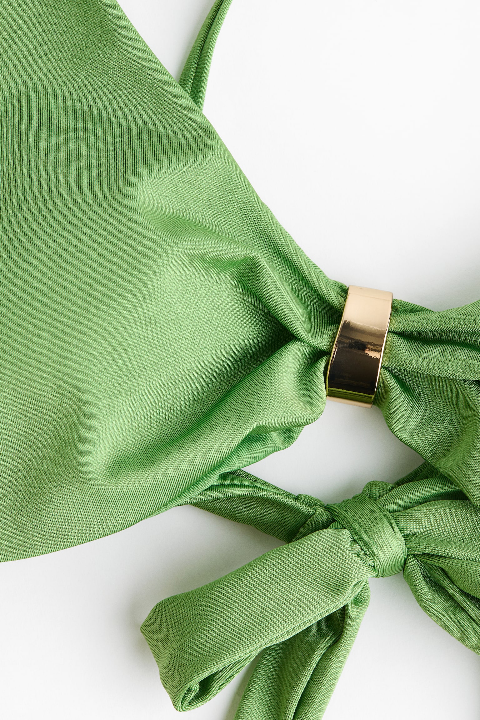 Горнище на бански костюм с подплънки - Зелен/Тъмнокафяв/Леопардов принт - 5