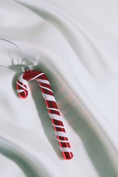 ガラスクリスマスデコレーション 2個セット