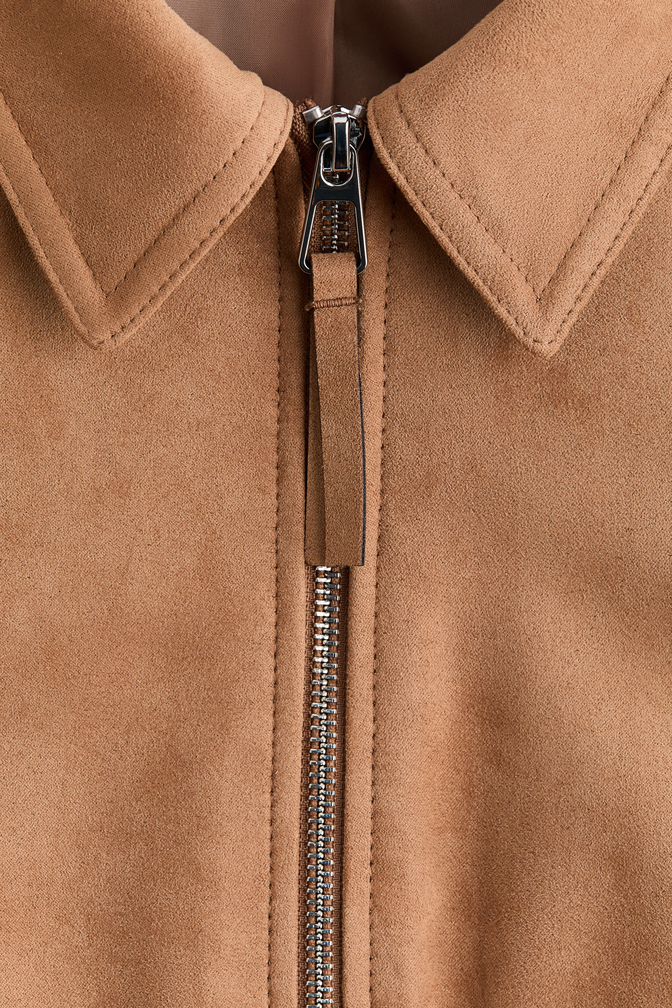 Collared bomber jacket