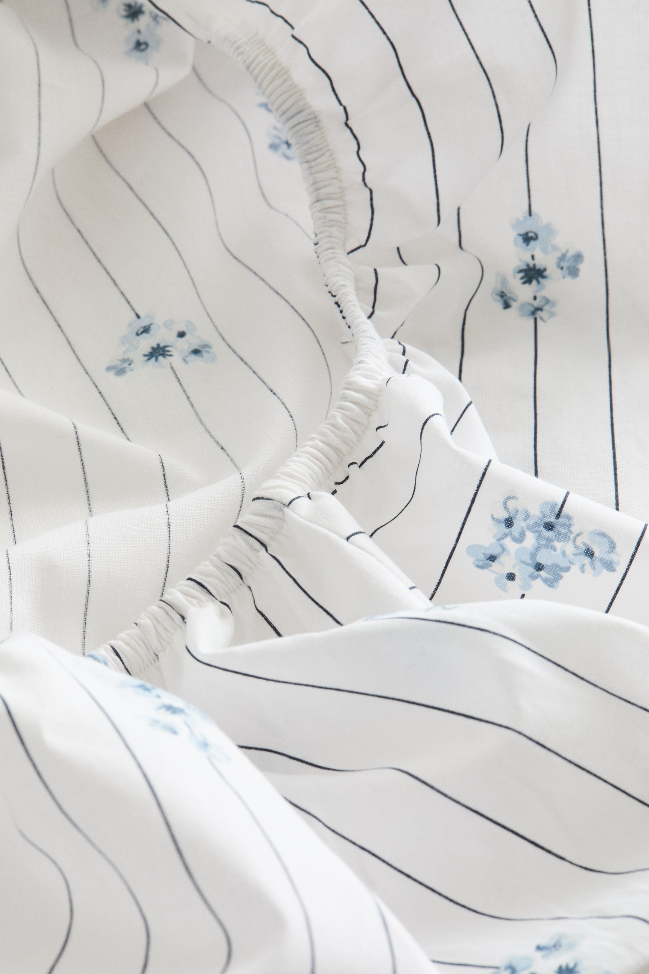 Drap-housse à motif pour lit simple