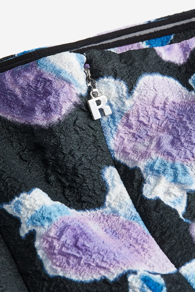 ROTATE x H&M Crinkle Puff Sleeve Dress - Blurry Flower Bougainvillea - 6