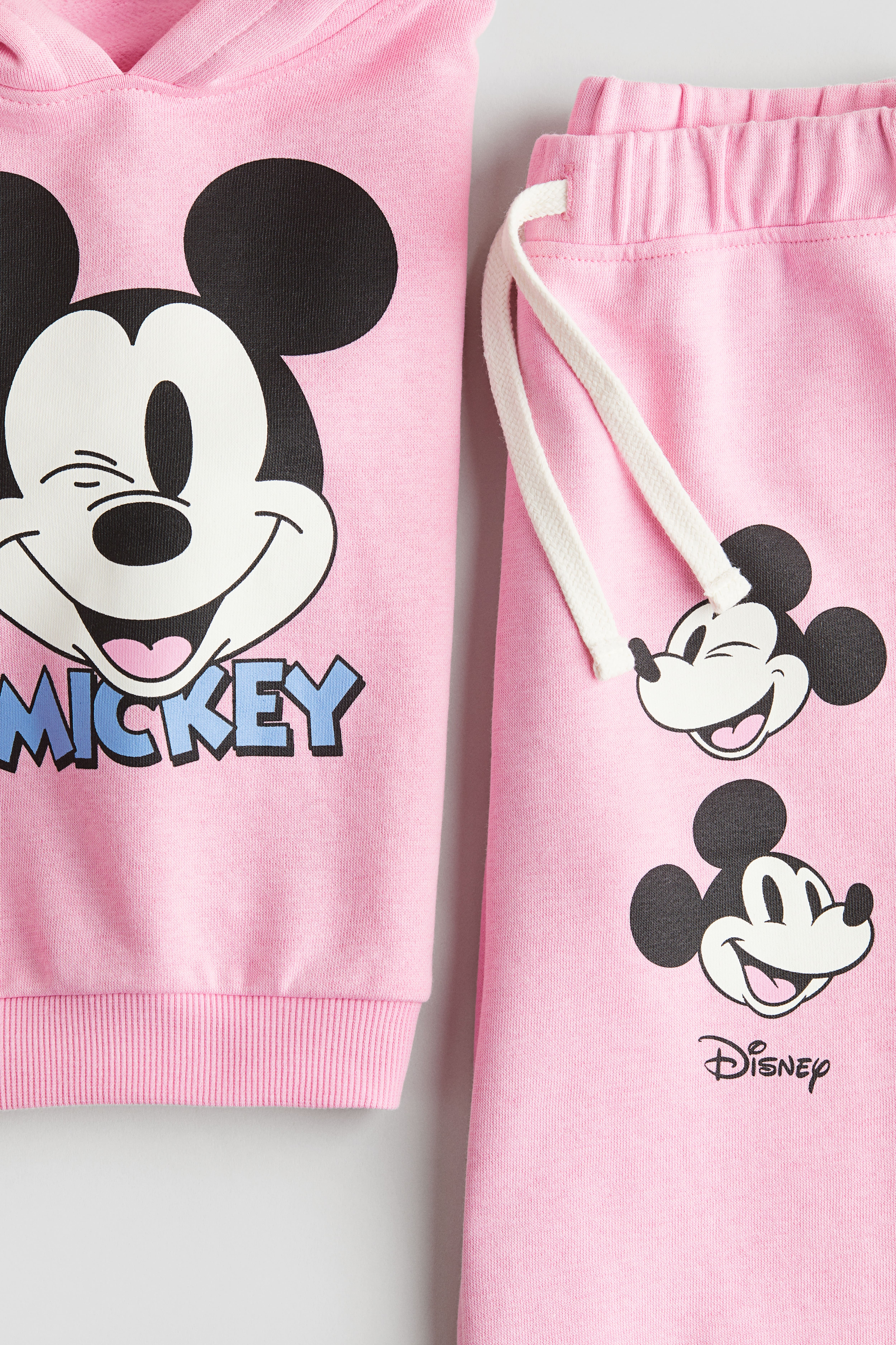 2 piece hoodie and joggers set Pink Mickey Mouse Kids H M GB