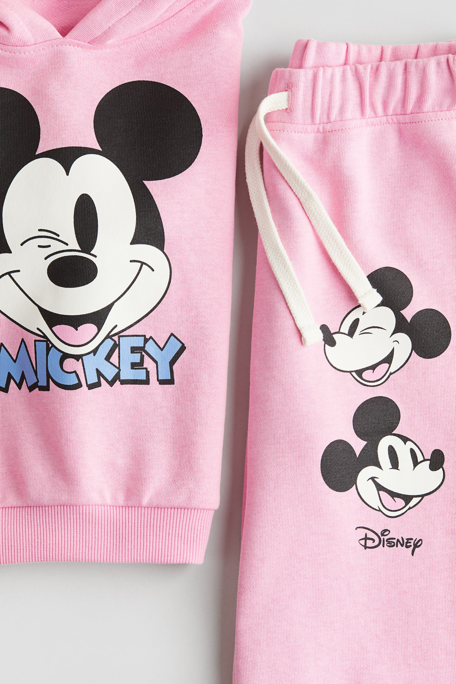 2-piece hoodie and joggers set - Pink/Mickey Mouse/Dusty pink/Bluey/Cream/Minnie Mouse/Dark grey/Pokémon - 2