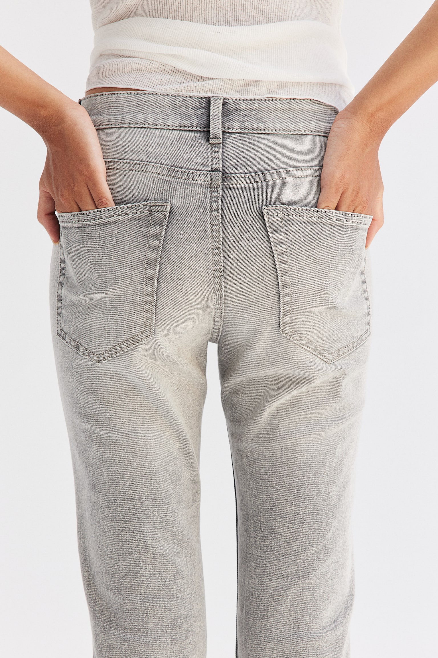 Flared High Jeans - Light grey/Dark blue/Black/White/Pale denim blue/Pale denim blue - 1