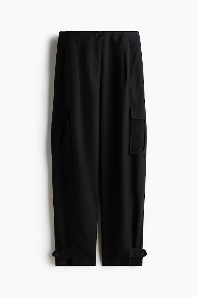 Pantalon cargo jambes tonneau - Noir/Taupe foncé/Marine - 1