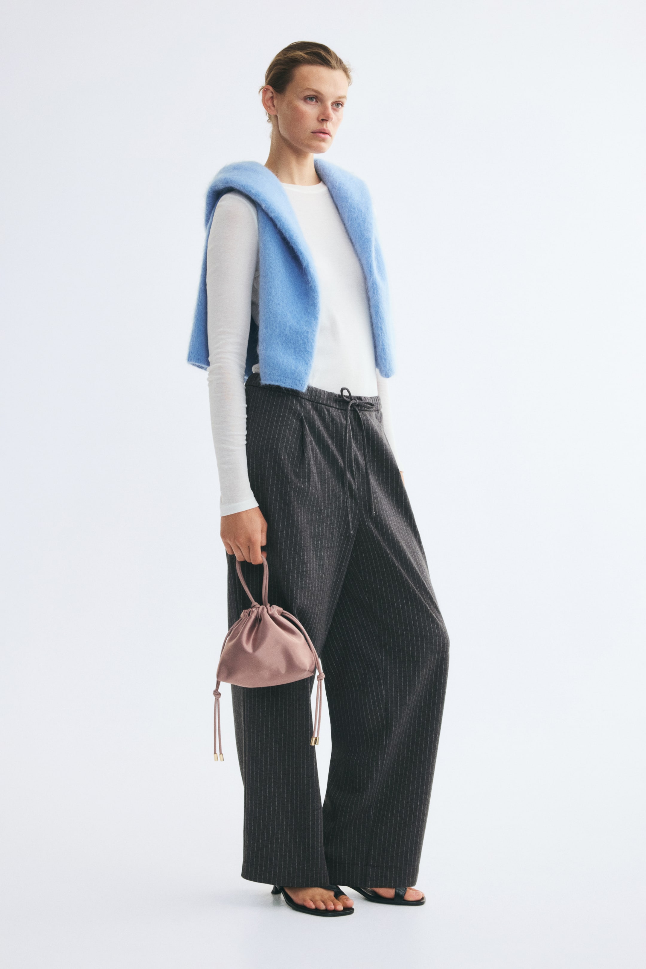View larger image: Drawstring trousers - Dark grey marl - Ladies | H&M 1