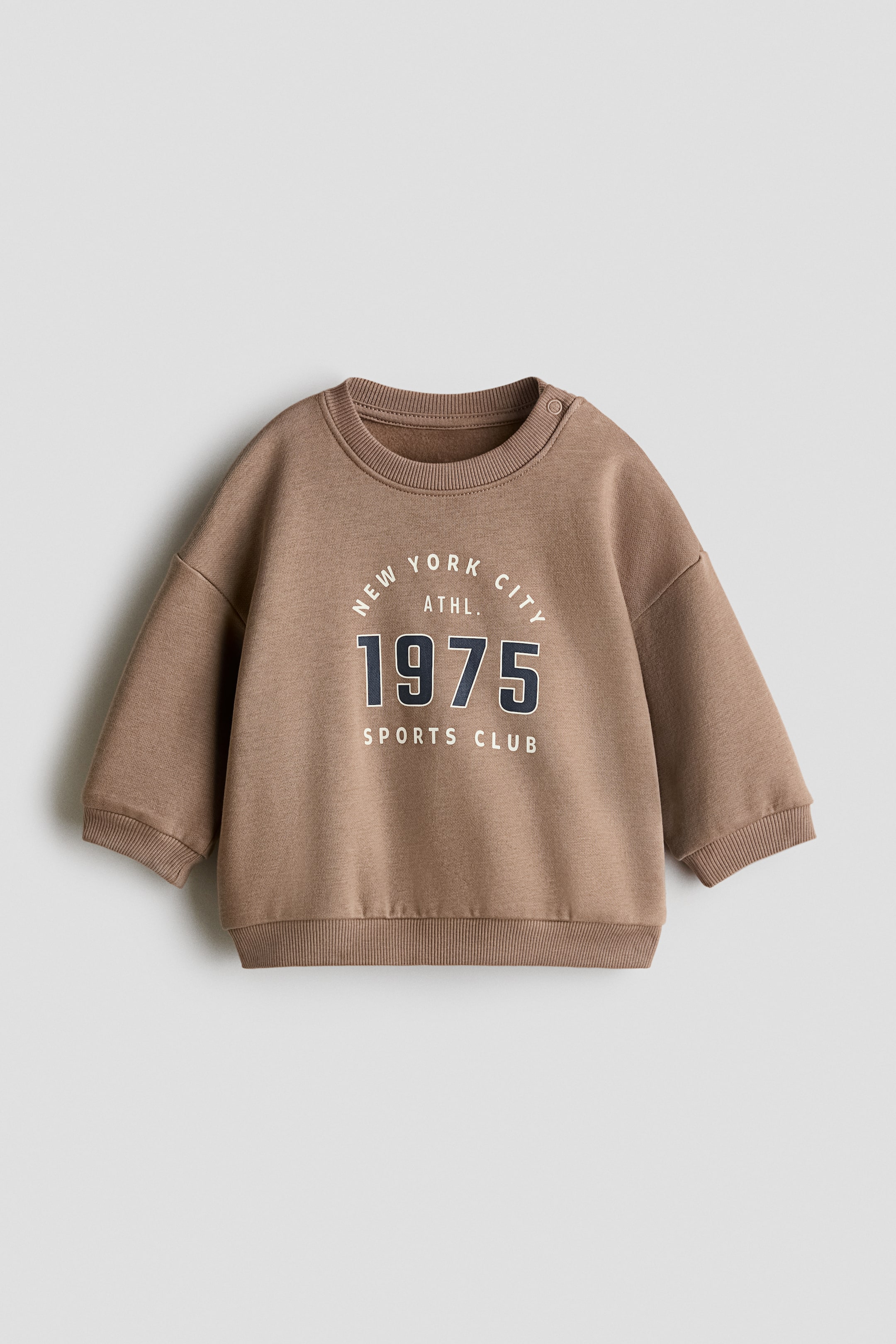 Visualizza immagine più grande: Felpa con stampa - Marrone chiaro/1975 - BAMBINO | H&M IT 1