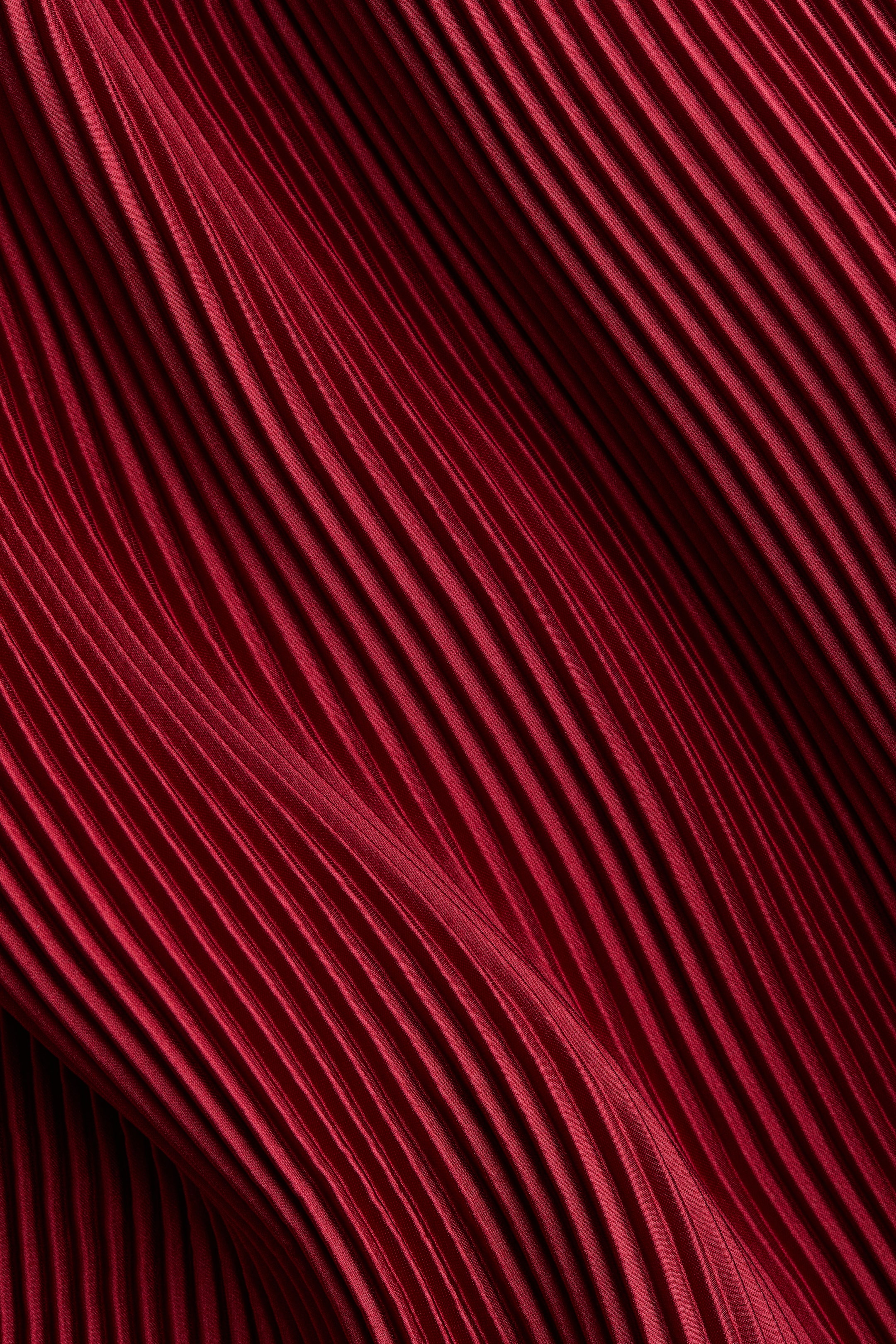 Crinkled Drawstring-Detail Dress