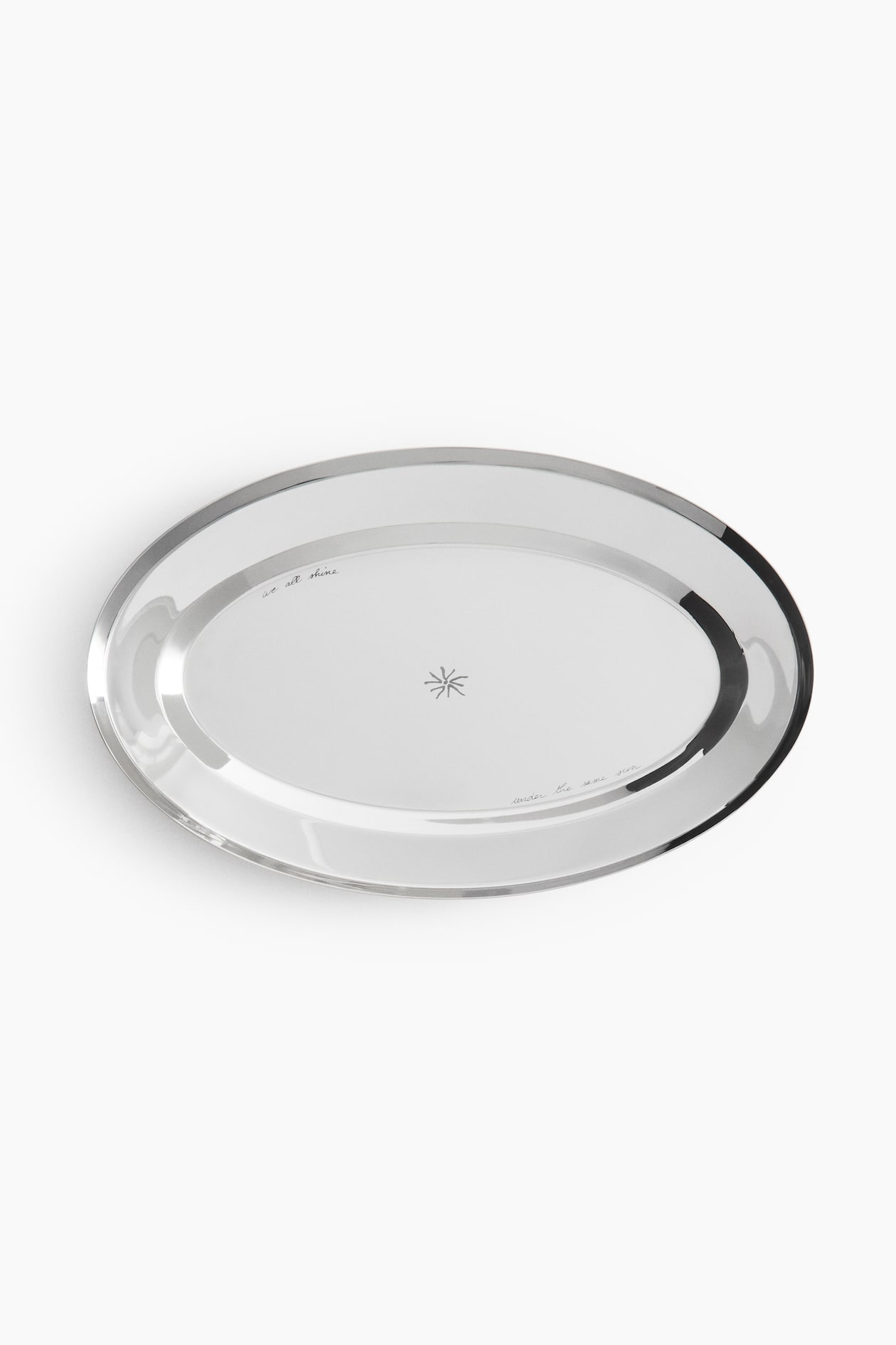 Silver-colored/sun Engraved Serving Tray at H&M Home | H&M CA