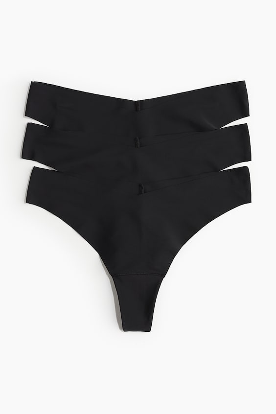 Женские бразильские трусы H&M Invisible, 3 пары