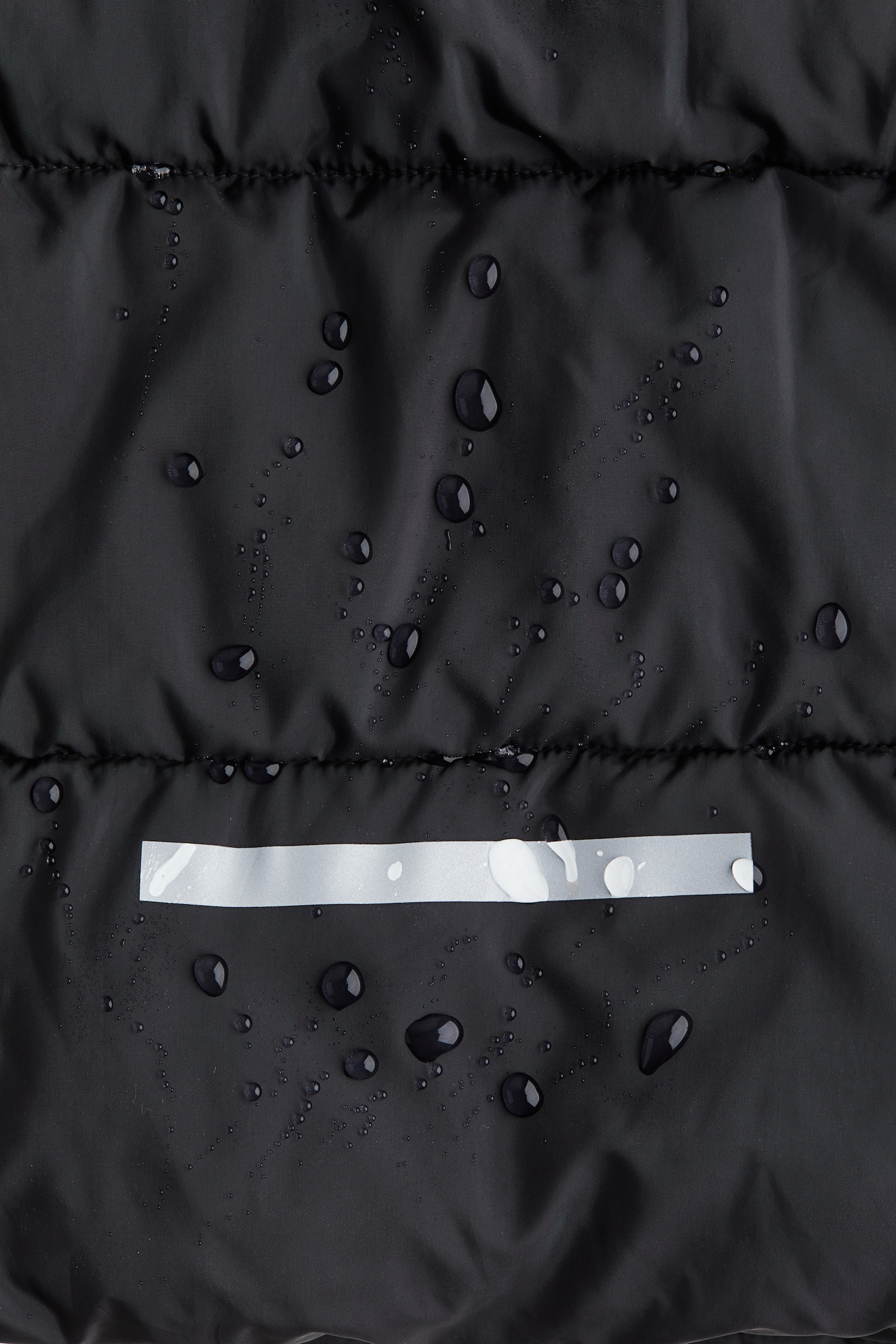 Water-repellent puffer jacket - Black - 3