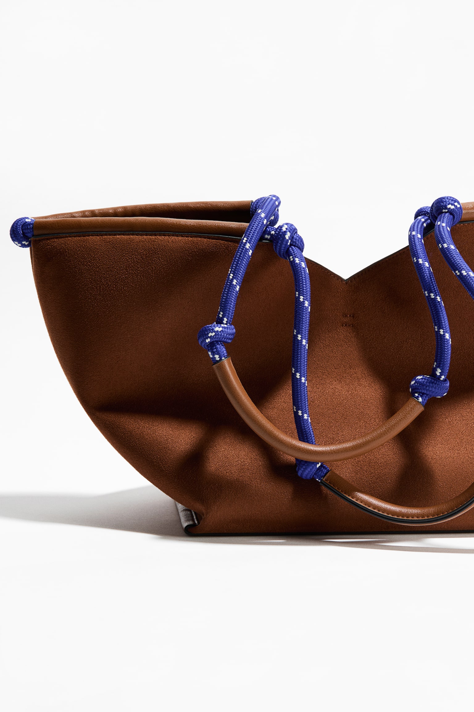 Cord-detail shoulder bag - Brown - 4