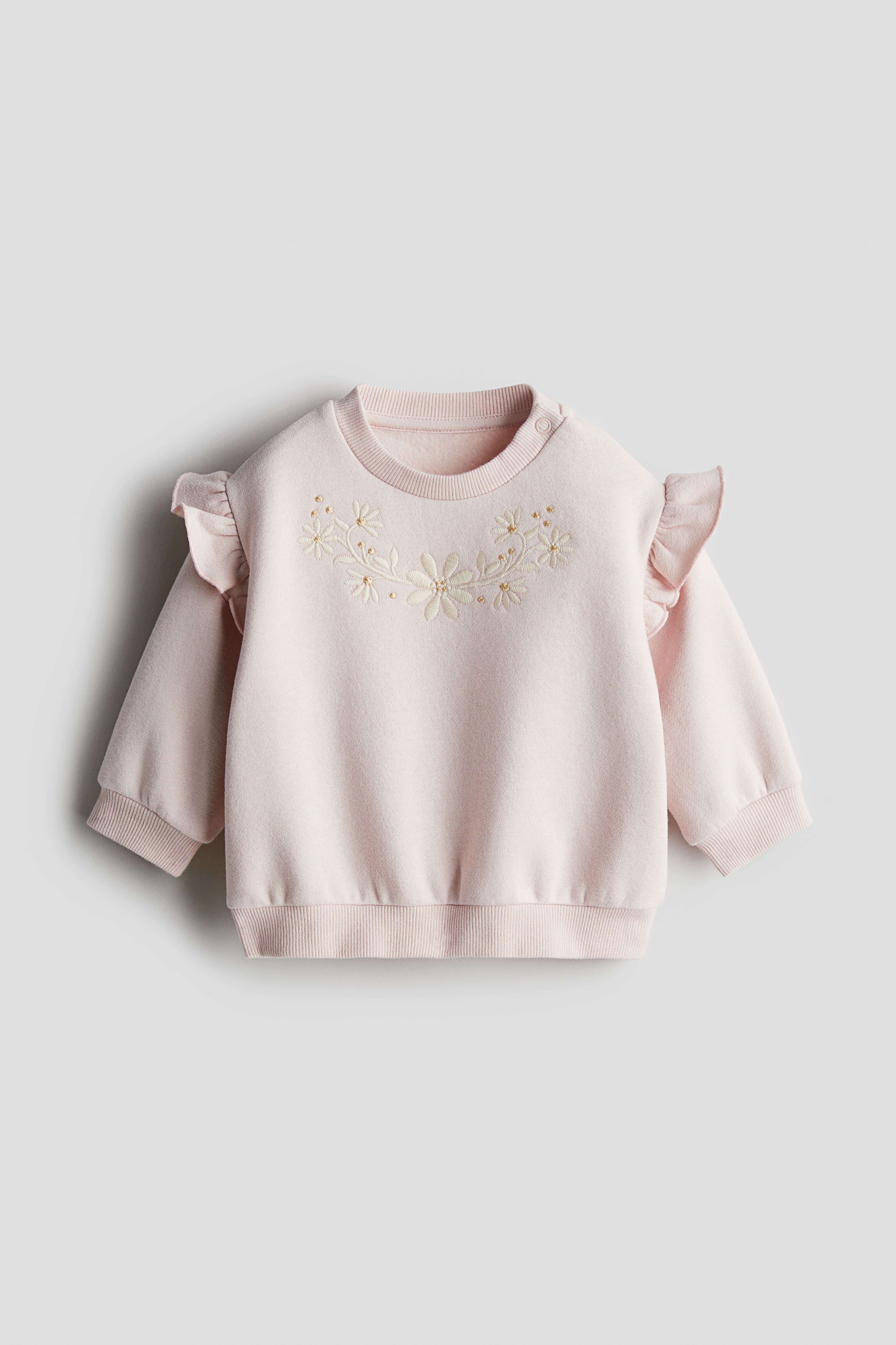 H&m pink sweatshirt hotsell