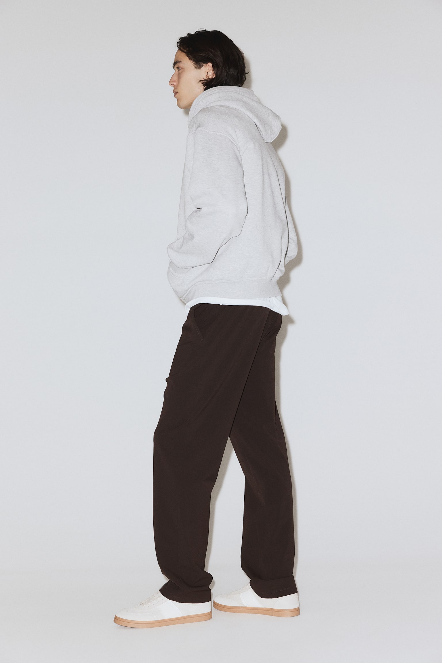 Штани Four-way Stretch Regular Fit без застібки - Темно-коричневий/Чорний/Темно-синій/Темно-коричневий/Темно-сірий - 3