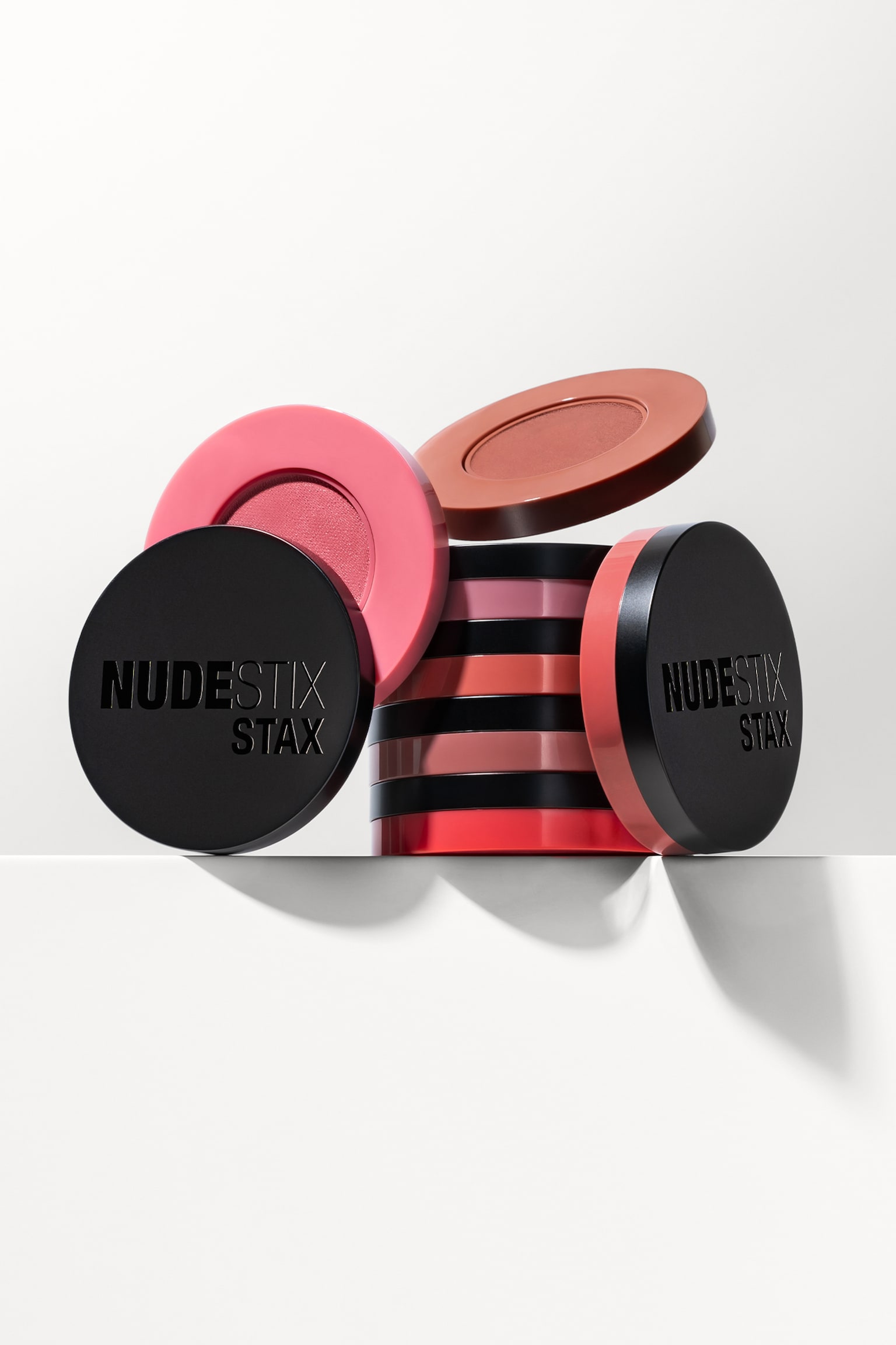 Nudestix Stax All Over Color Blush Balm - Melon Sugar/Pink Love/Love & Roses/Sunkissed/Picante Nude/Cheeky Coral - 4