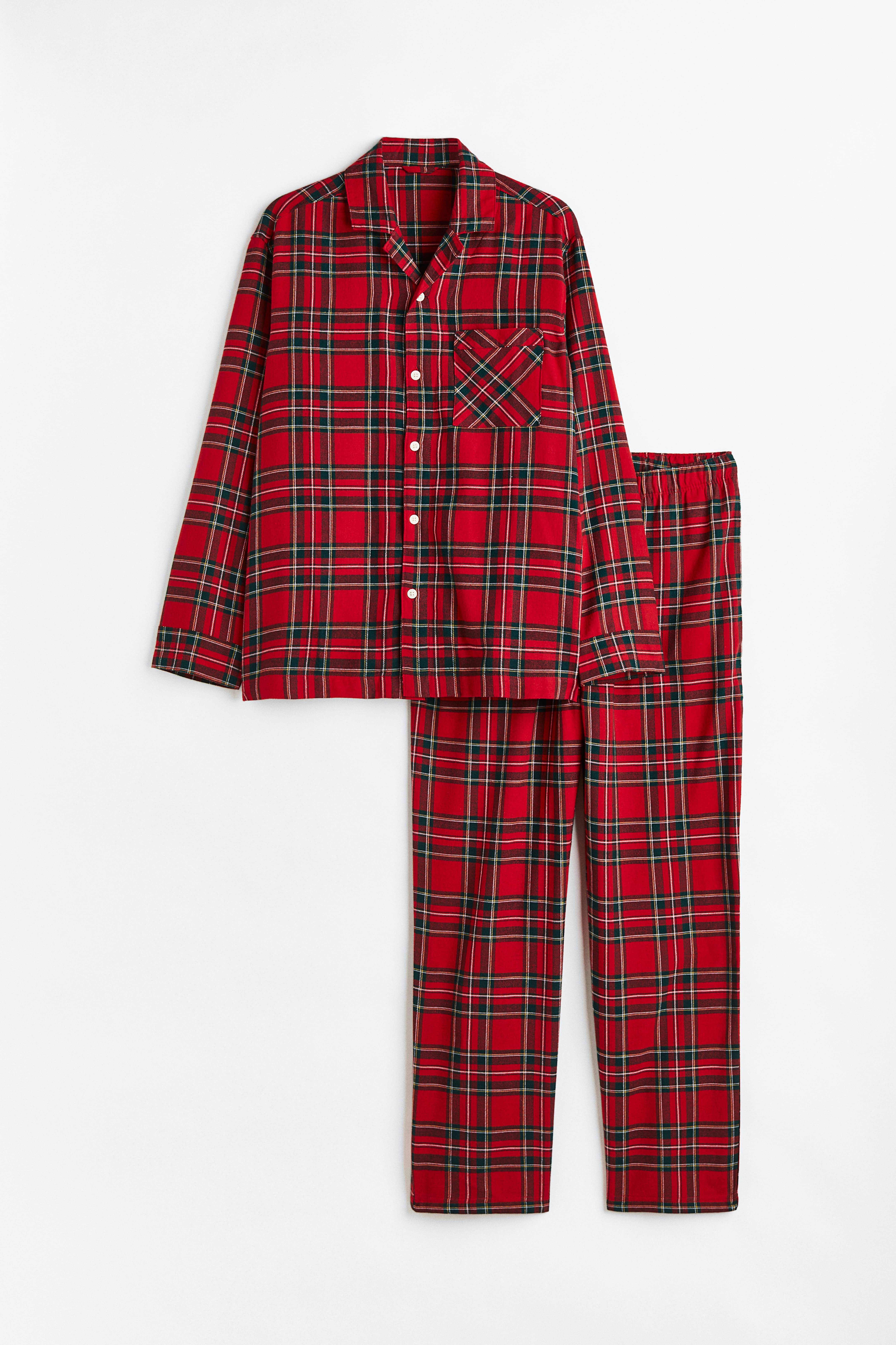 Mens red plaid pjs sale