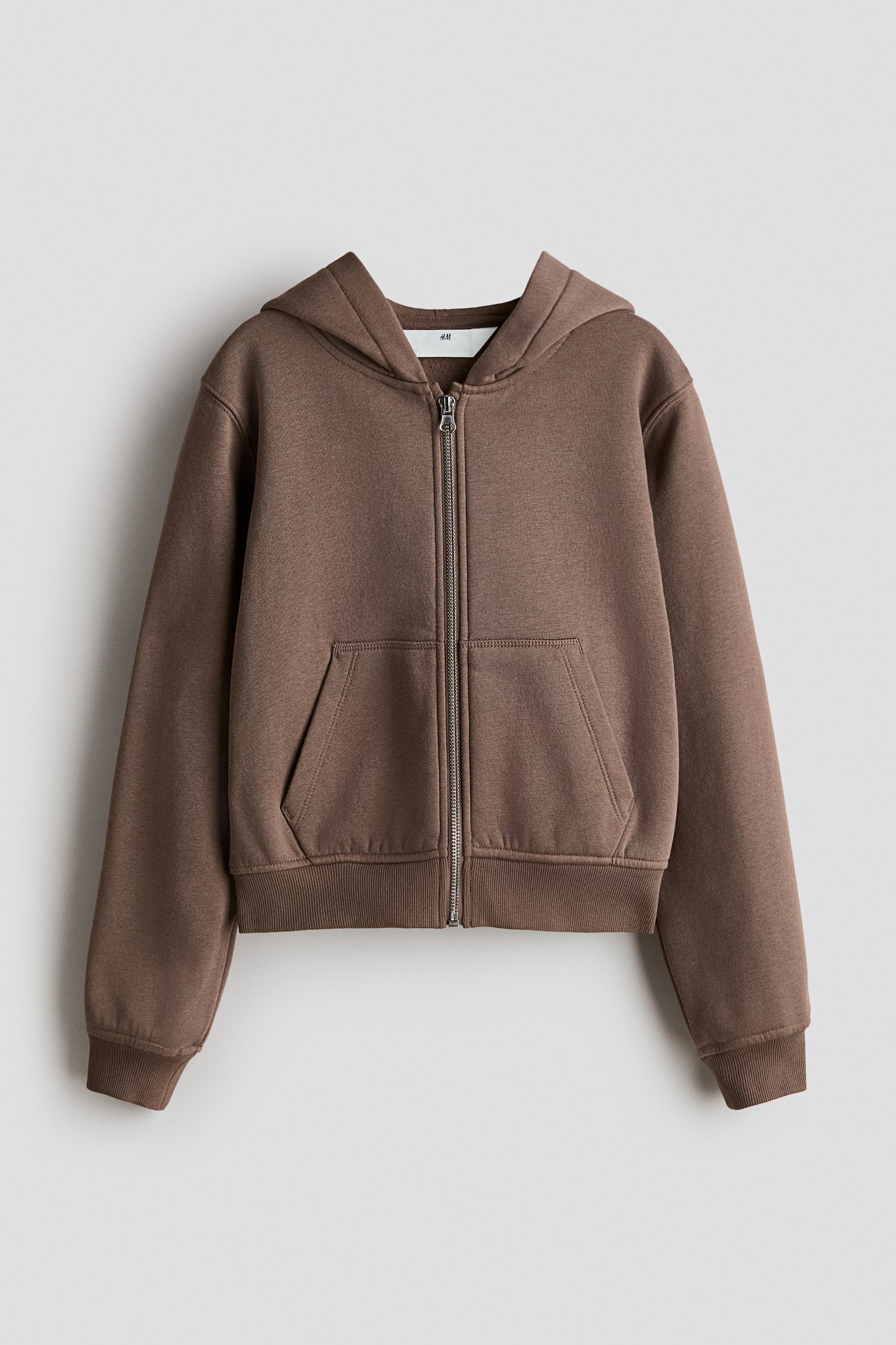 Zip-through hoodie - Brown/Cream marl/Light grey marl/Light blue/Light pink/Black - 1