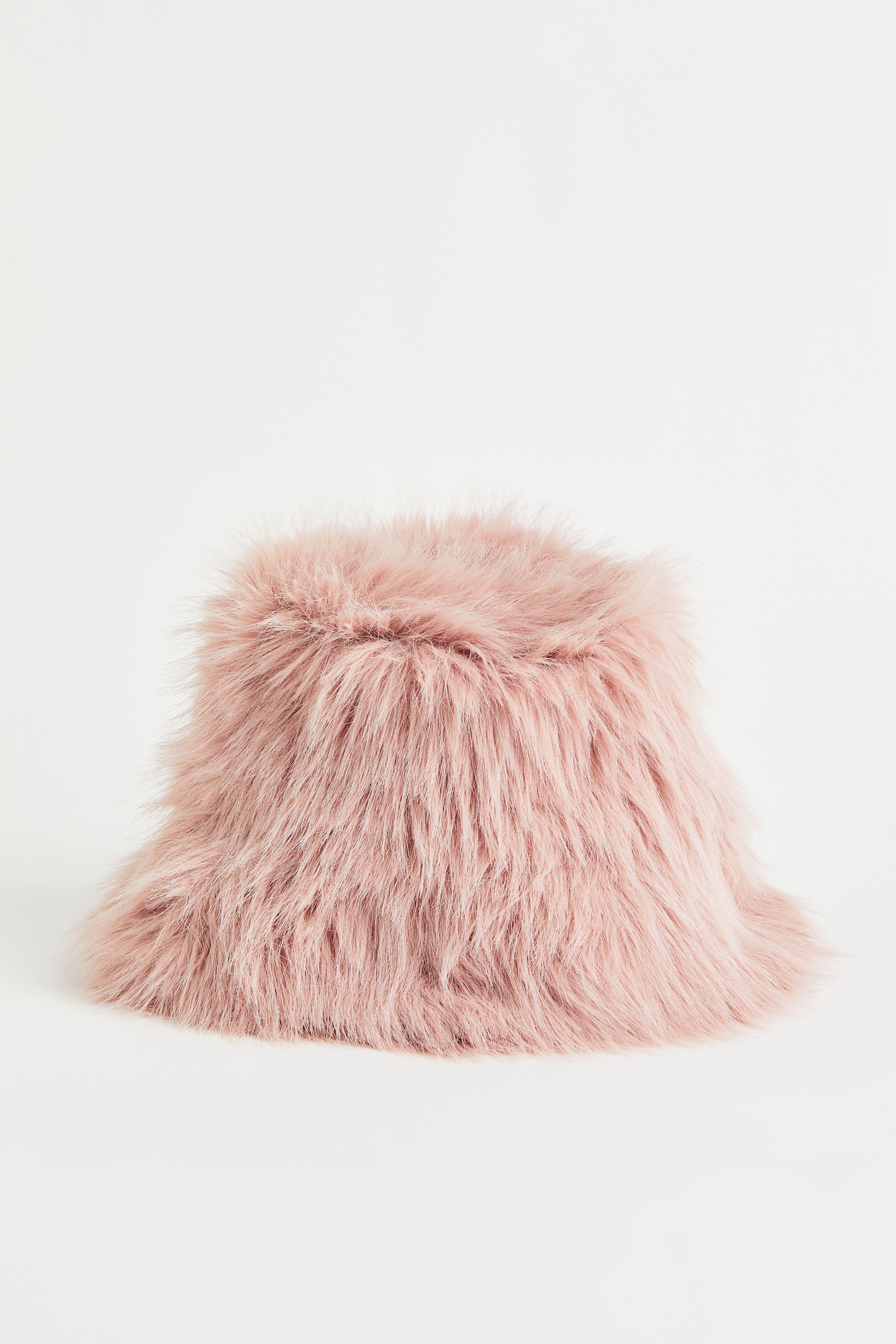 Fluffy bucket hat Light pink Ladies H M GB