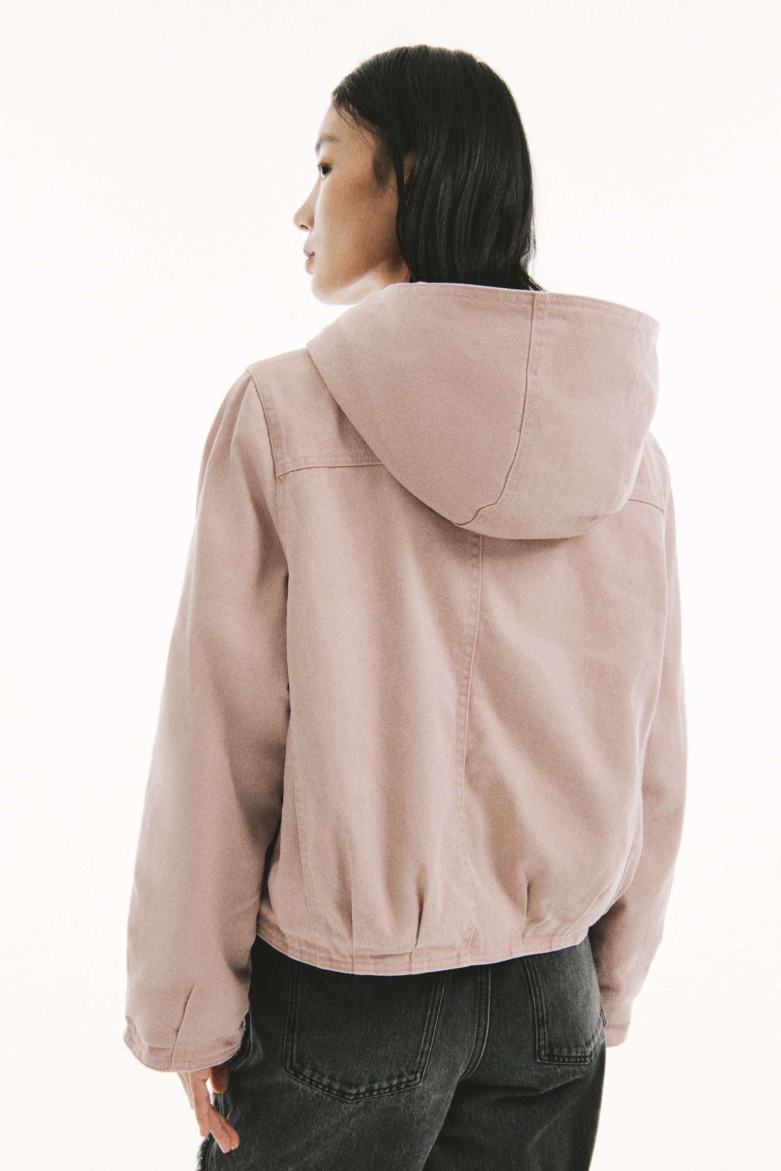 트윌 패딩 재킷 - 파우더 핑크 - 5