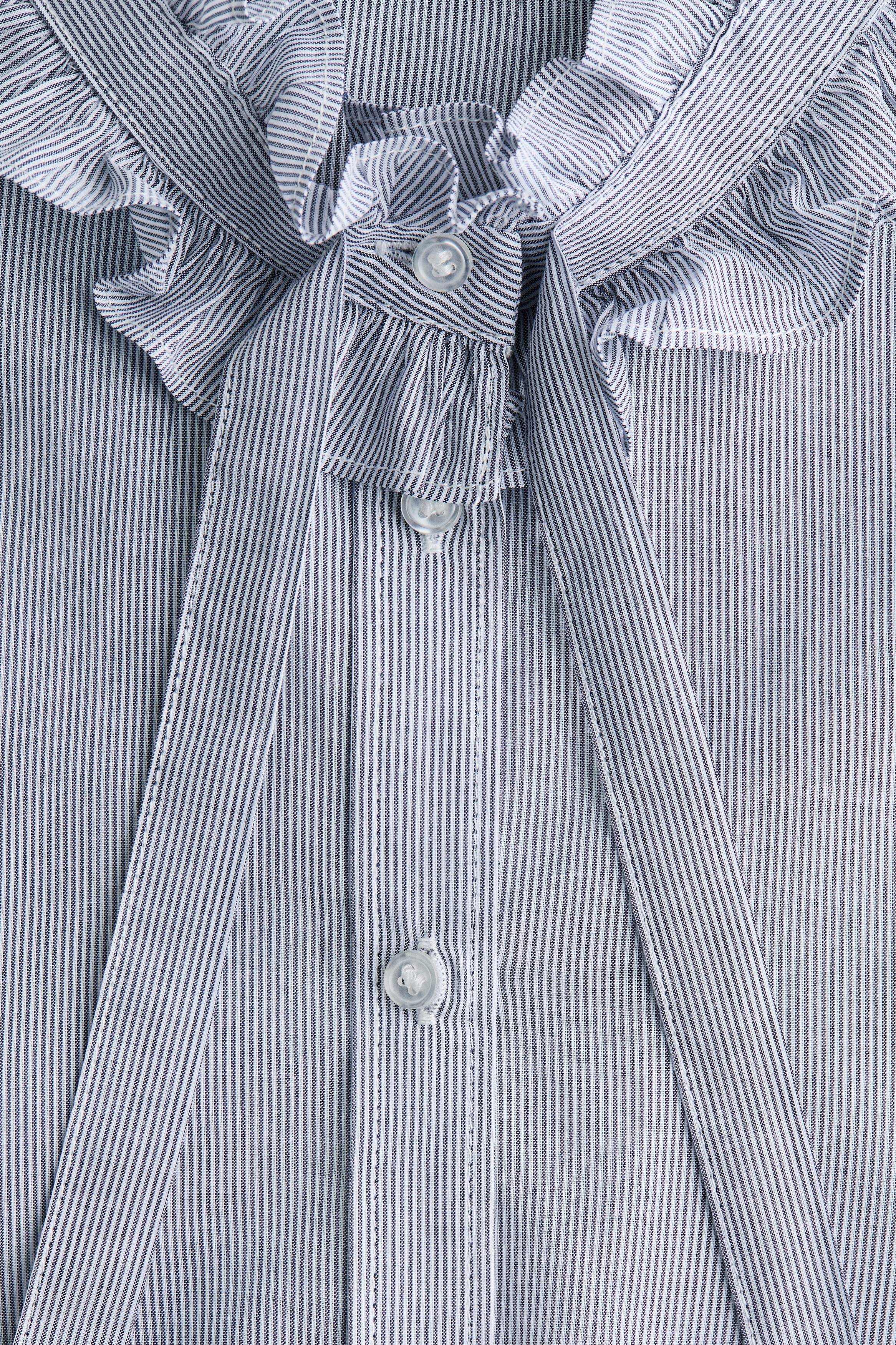 Frill-trimmed blouse