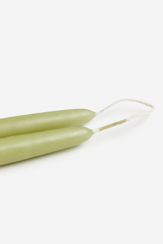 2-pack tapered candles - Green/Beige/Greige/White/dc/dc/dc/dc/dc/dc - 3