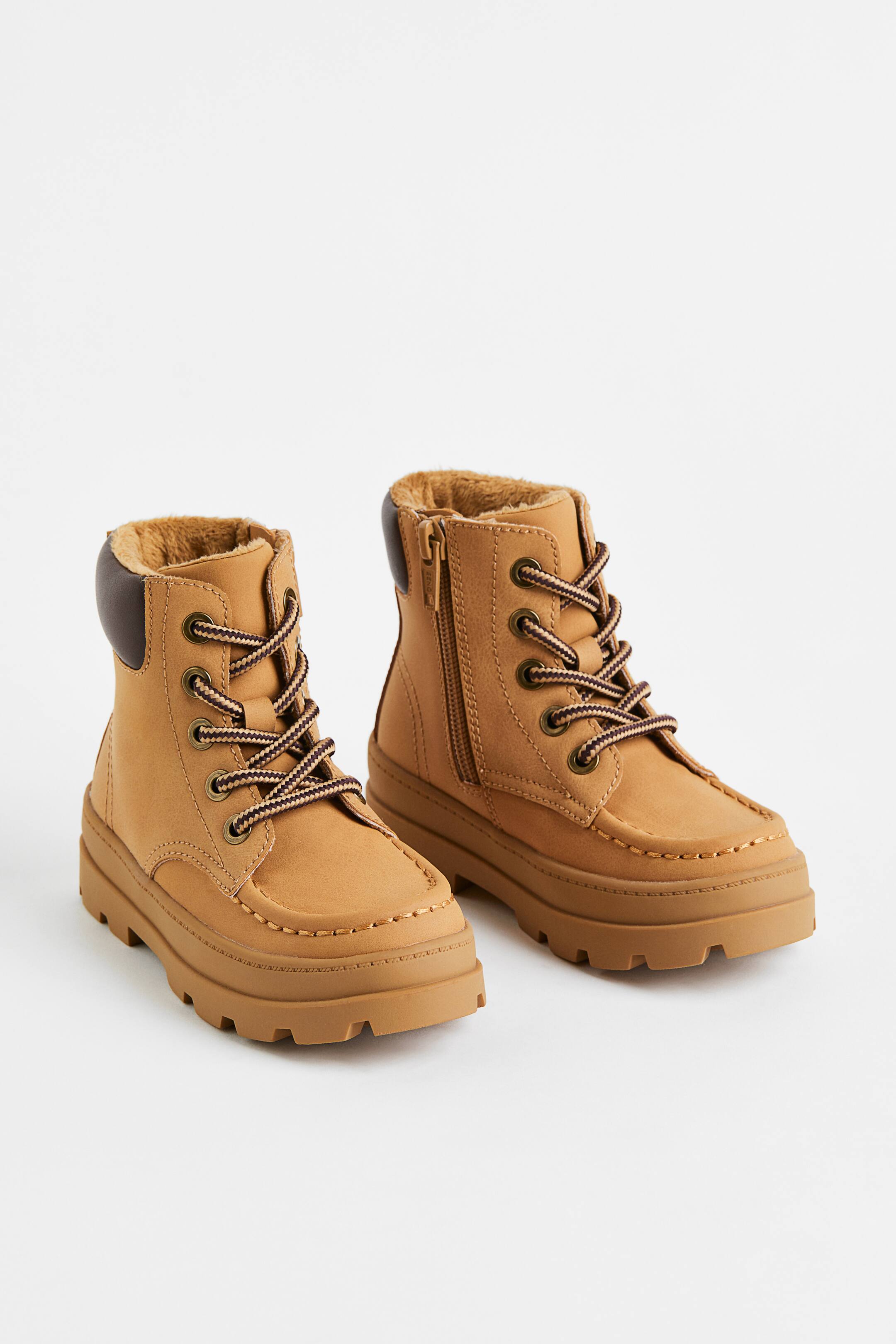 View larger image: Warm-lined boots - Beige - Kids | H&M 1