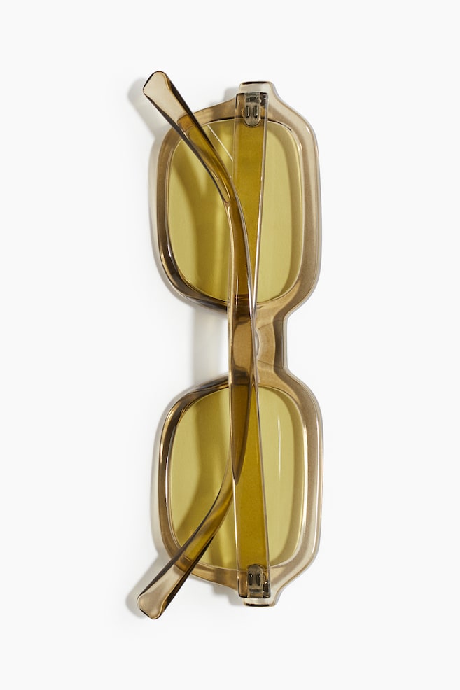 Rectangular Sunglasses-Khaki green - 2