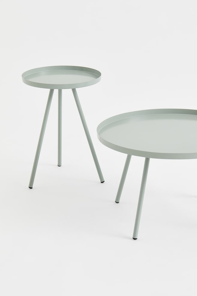 Small side table - Mint green/Black/Light grey/Dark red - 2