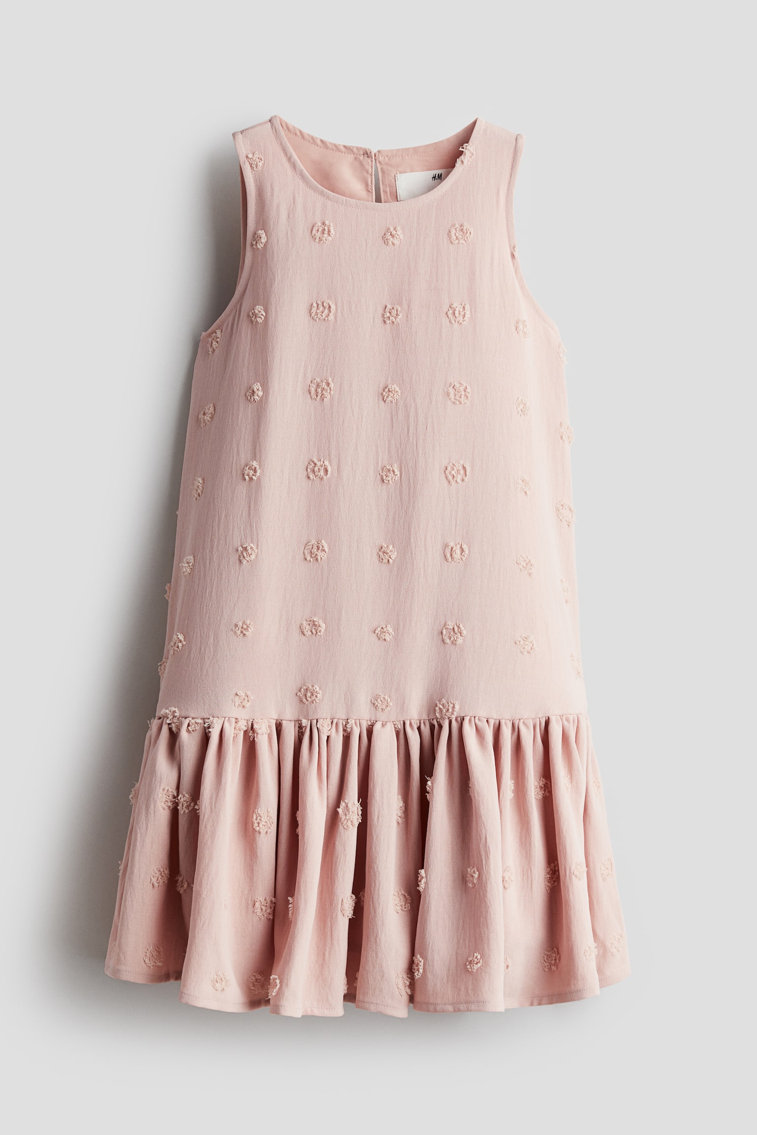 Flounce-trimmed dress - Pink/Floral - 1