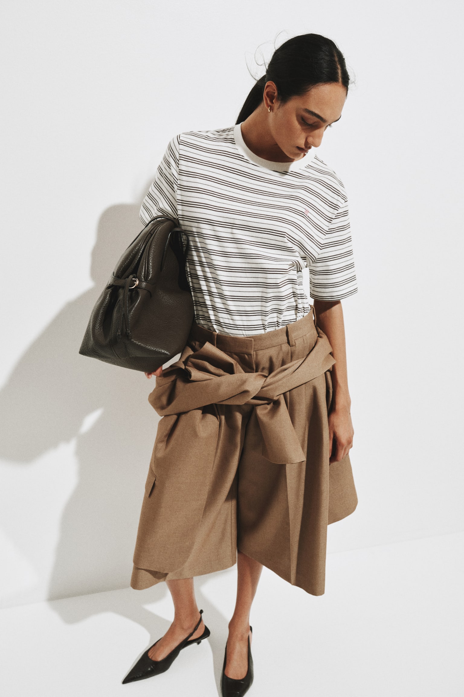 Áo thun cotton - Màu trắng/Kẻ/Màu trắng/The Voyagers - 4