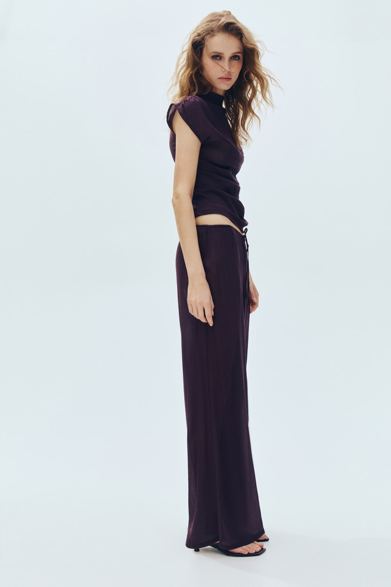Sheer drawstring trousers - image 3