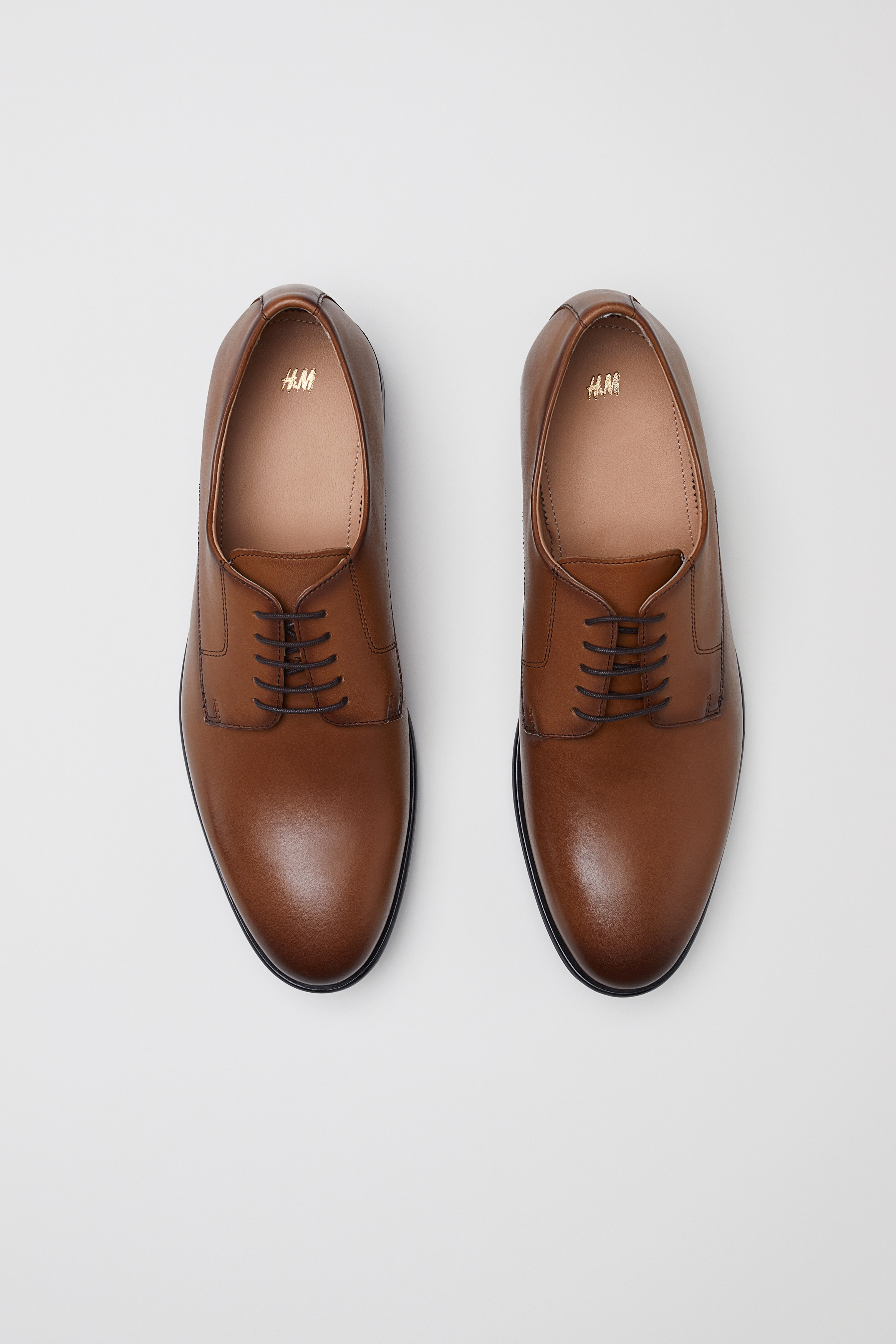 h&m brown dress shoes Men - Black Derby Shoes - Size: 10