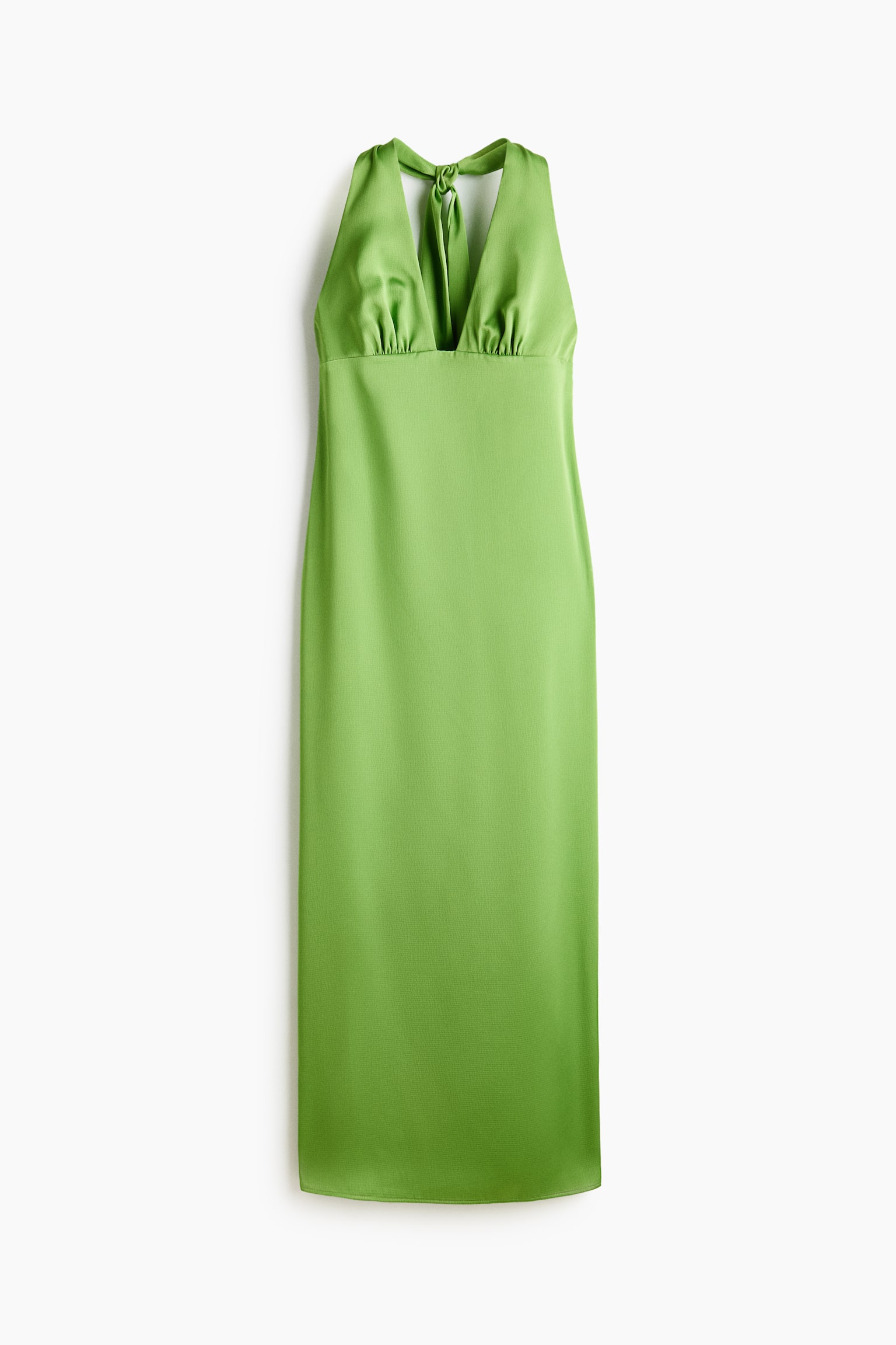 Женское платье H&M Halterneck, цвет: Зелёный — фото 1