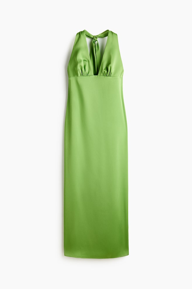 Halterneck Dress - Green - 1