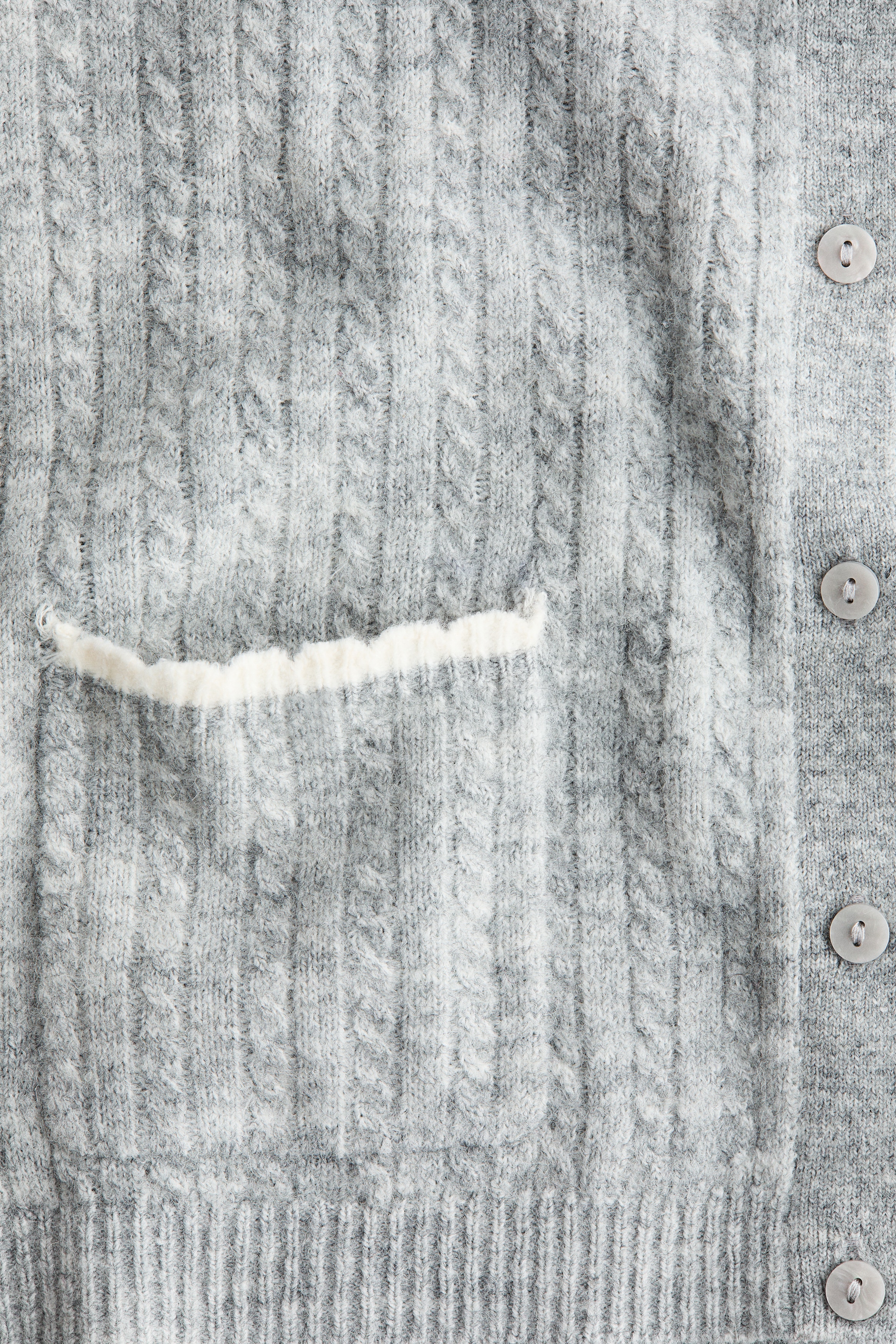 Cable-knit cardigan