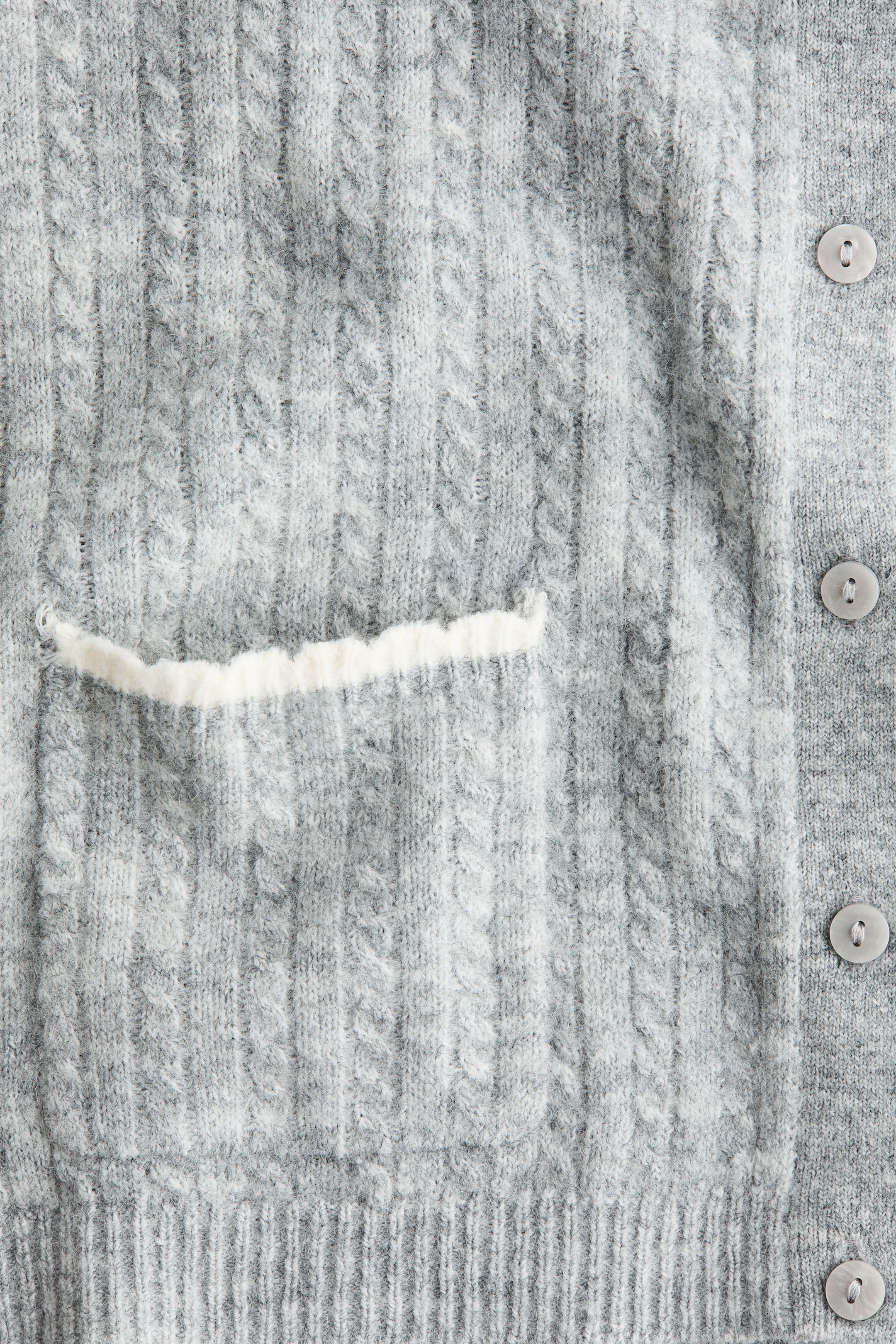 View larger image: Cable-knit cardigan - Grey marl - Ladies | H&M IN 2