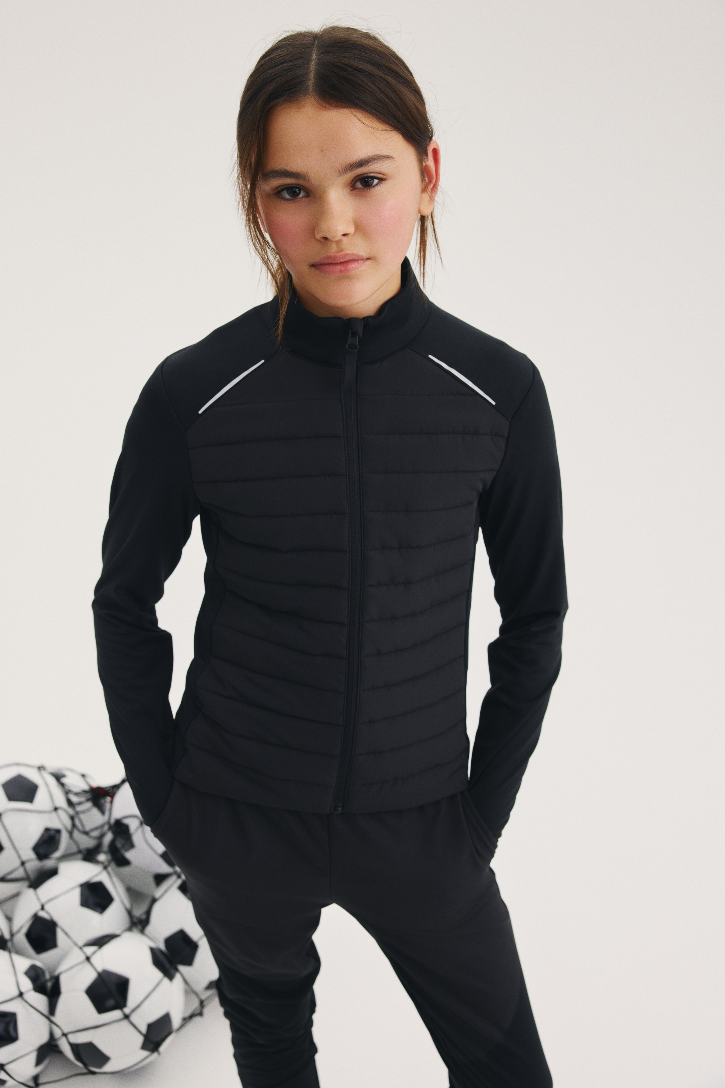 Warming football jacket with ThermoMove™ - 黑色