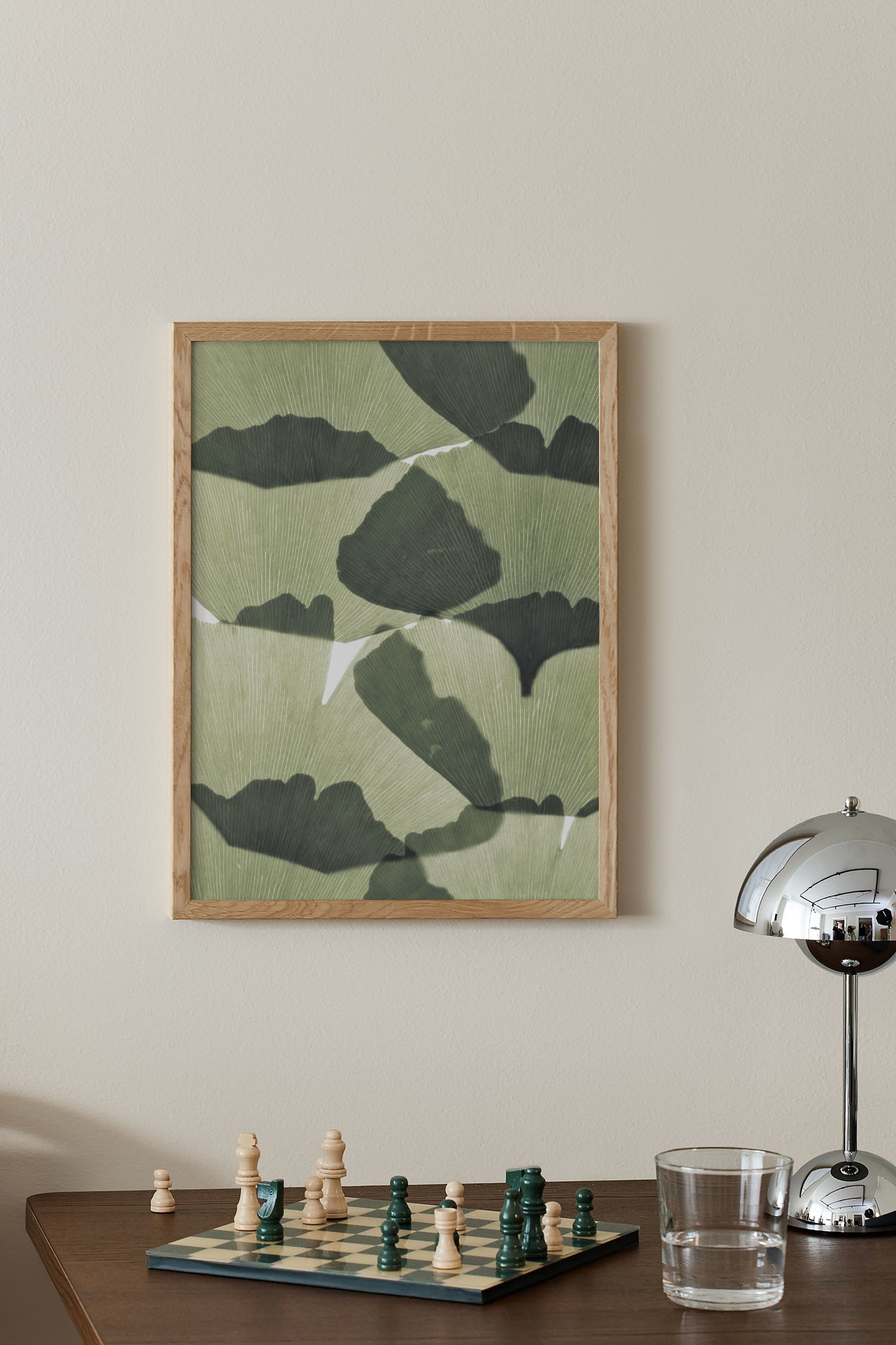 Ginkgo Leaves Poster - Grün