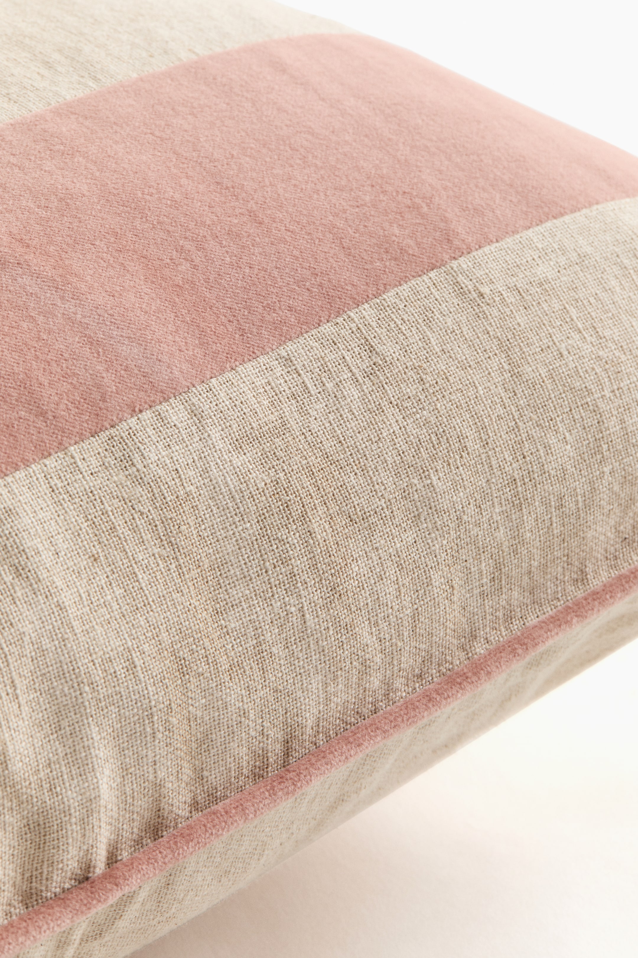 Housse de coussin en lin mélangé